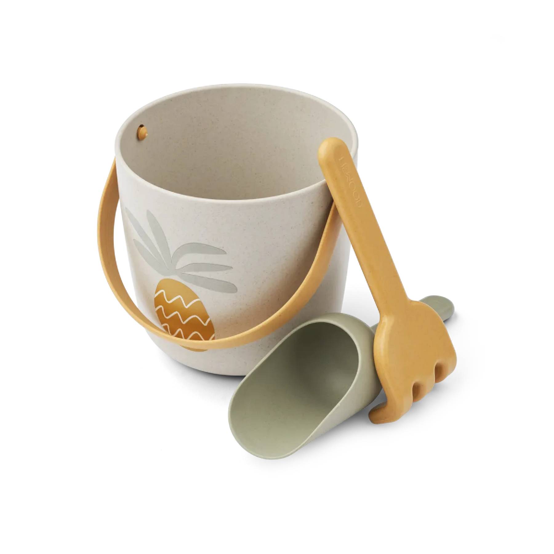 Sandelset Donny Nachhaltiges Beach Set mit Eimer, Schaufel und Rechen