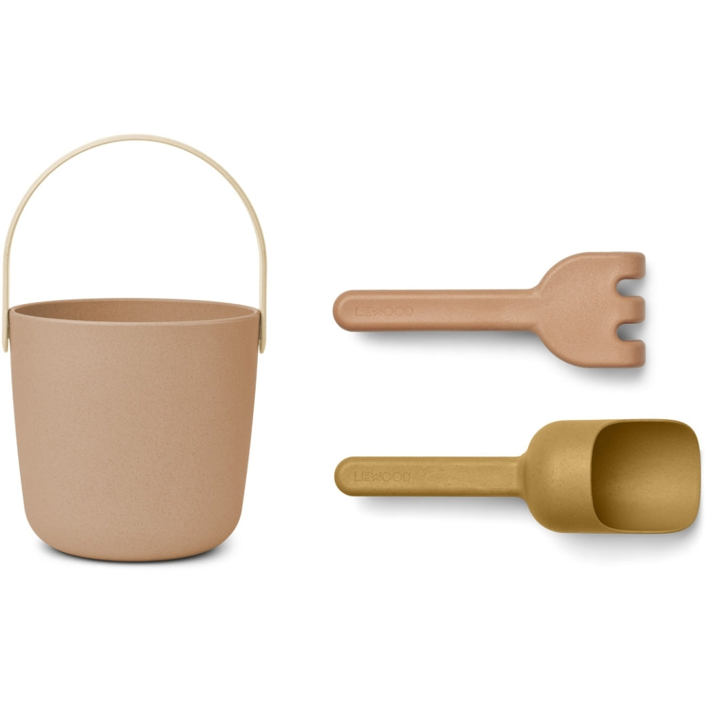 Sandelset Donny Nachhaltiges Beach Set mit Eimer, Schaufel und Rechen