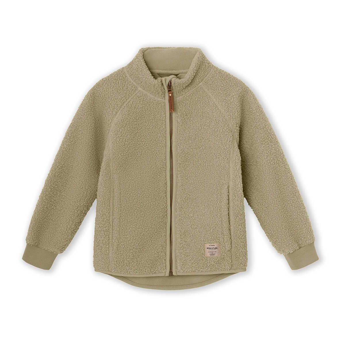 Teddyfleece Zip Jacke ohne Kapuze aus 100% recyceltem Polyester - Modell: Cedric