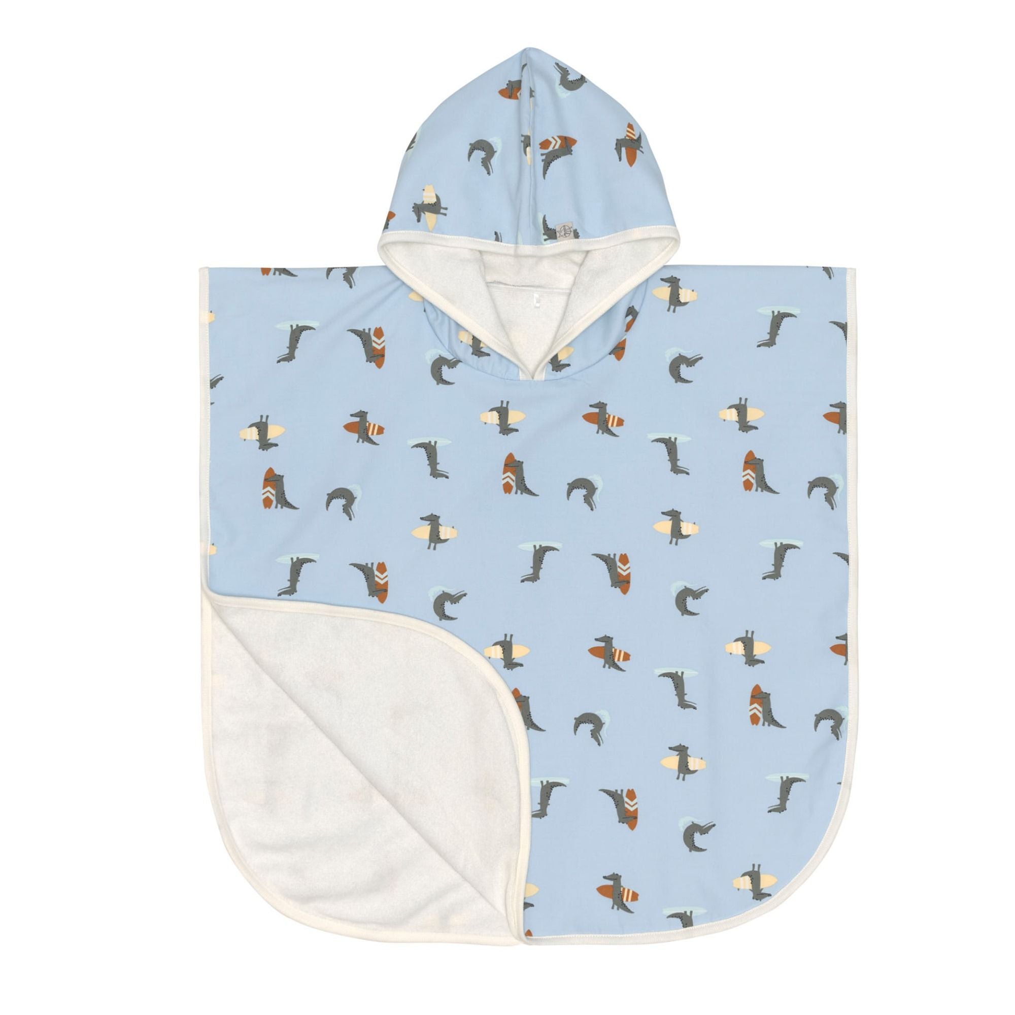 UV-Badeponcho Kinder aus Baumwolle