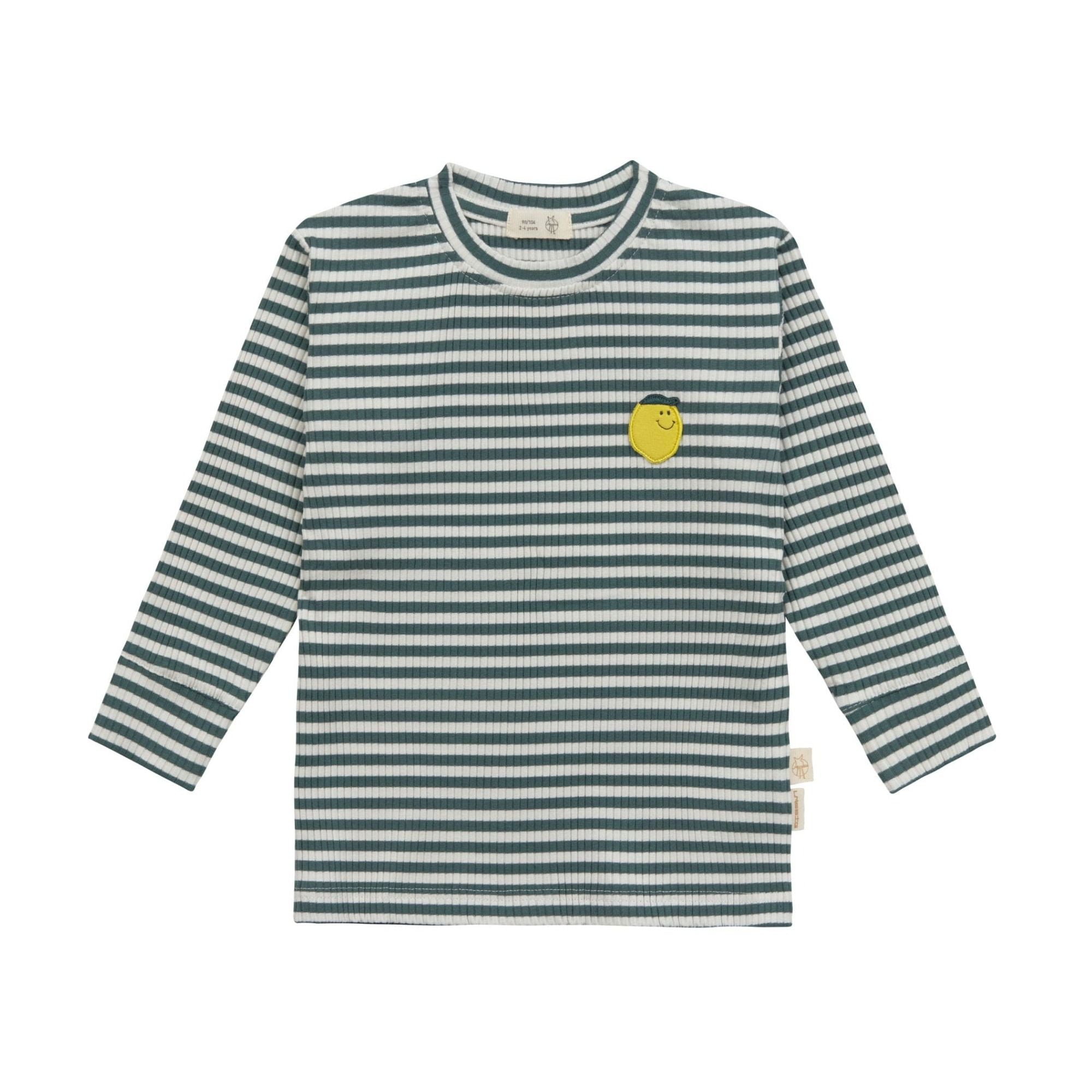 Kinder Ripp Langarm-Shirt Little Gang aus Bio-Baumwolle