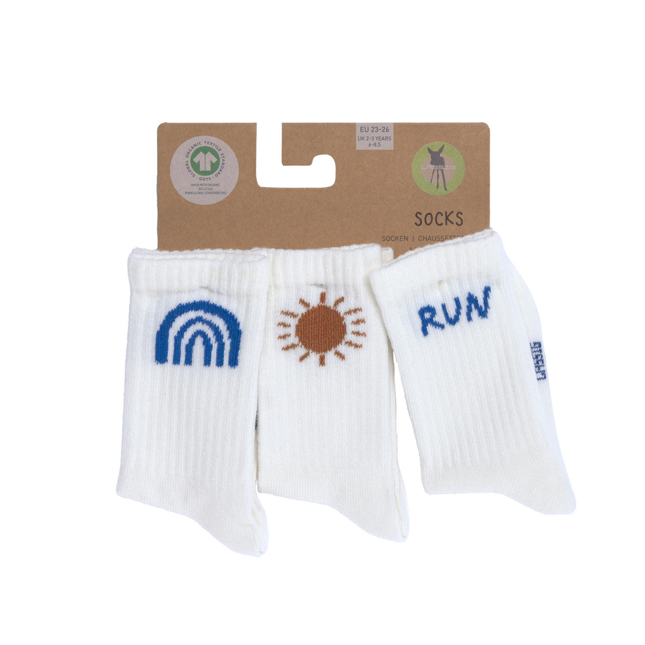 Tennis Socks Little Gang 3er Set aus Bio-Baumwolle