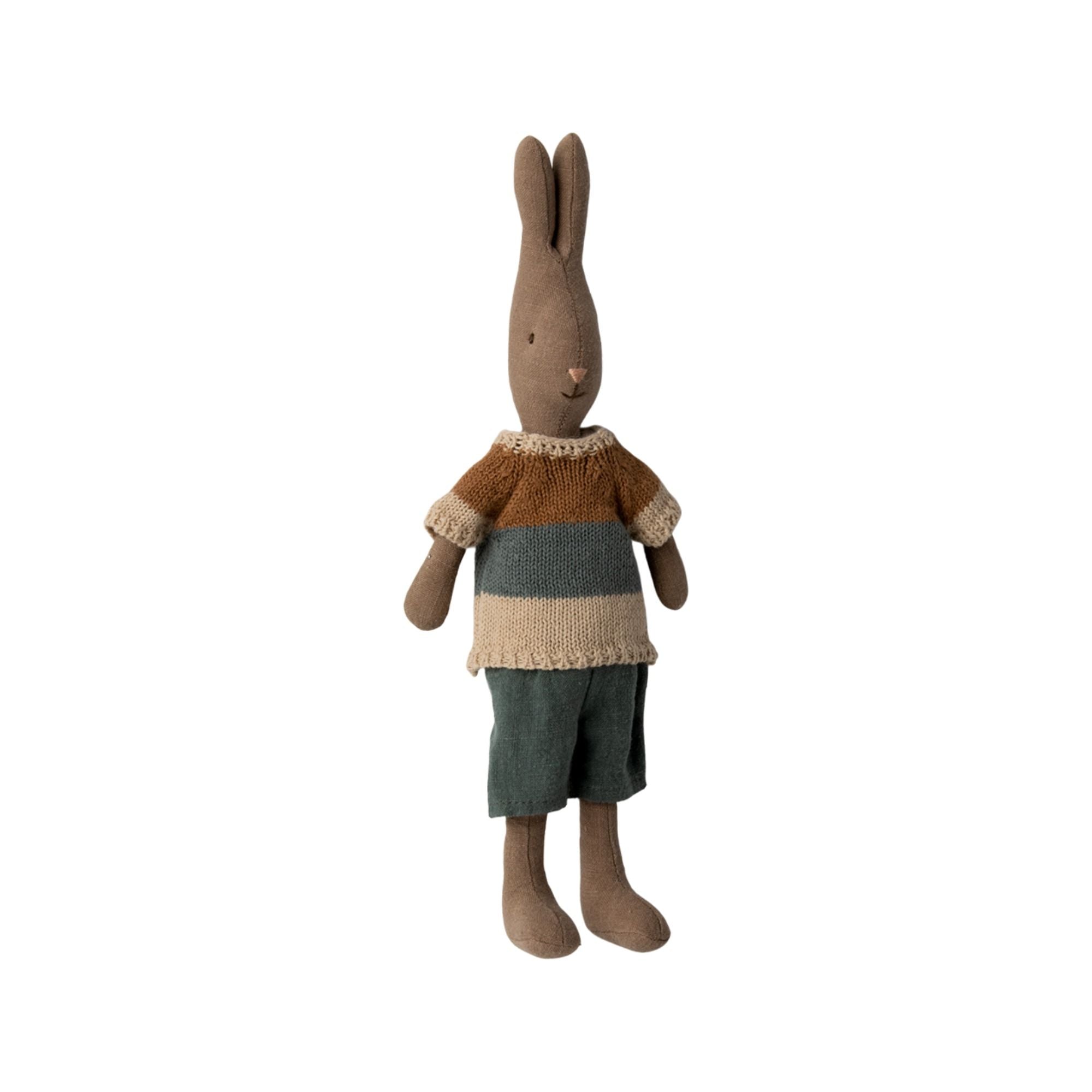 Hase Größe 2 Stoffpuppe 27 / 31 cm aus Baumwolle