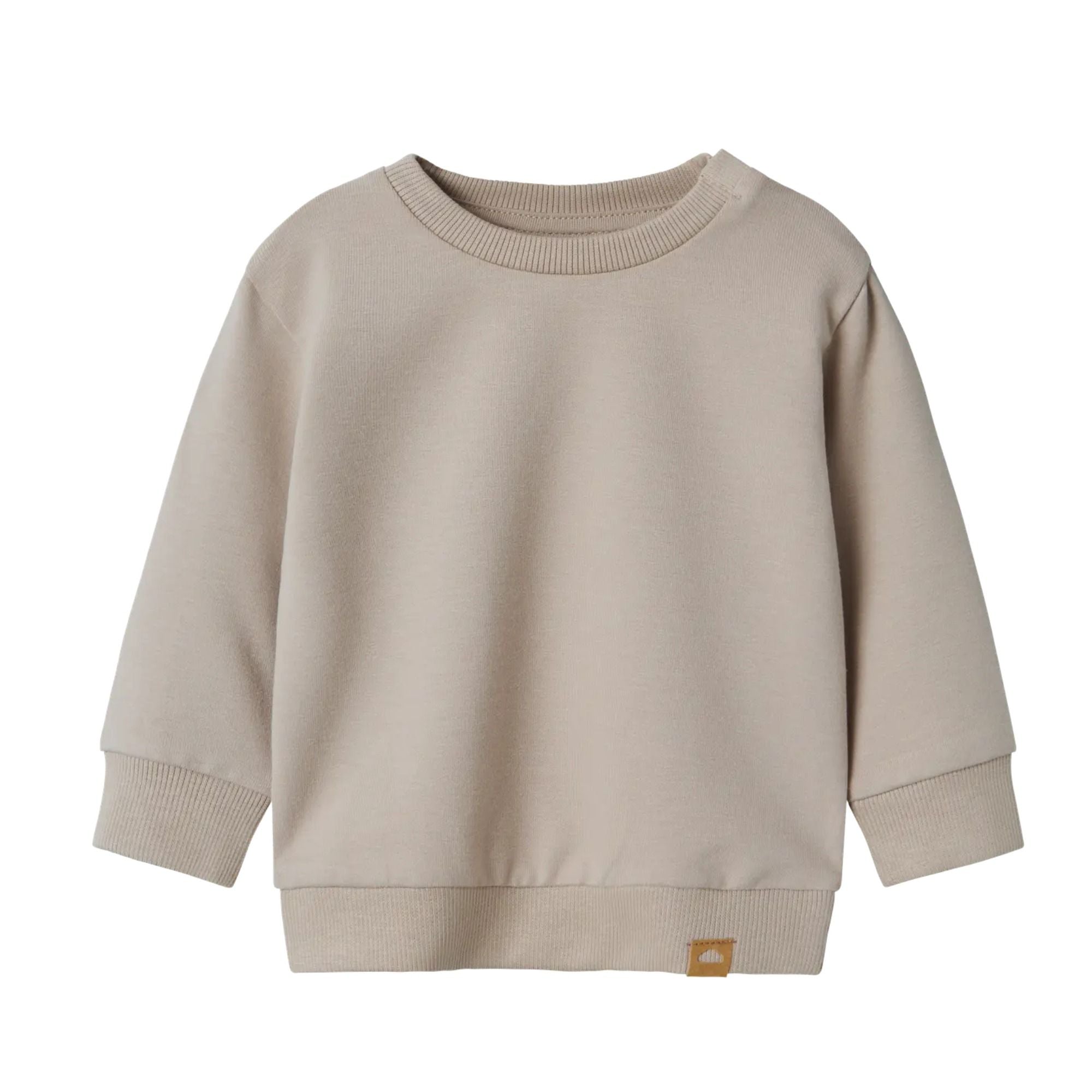 Baby Sweatshirt mit Schulterdruckknöpfe aus Baumwolle