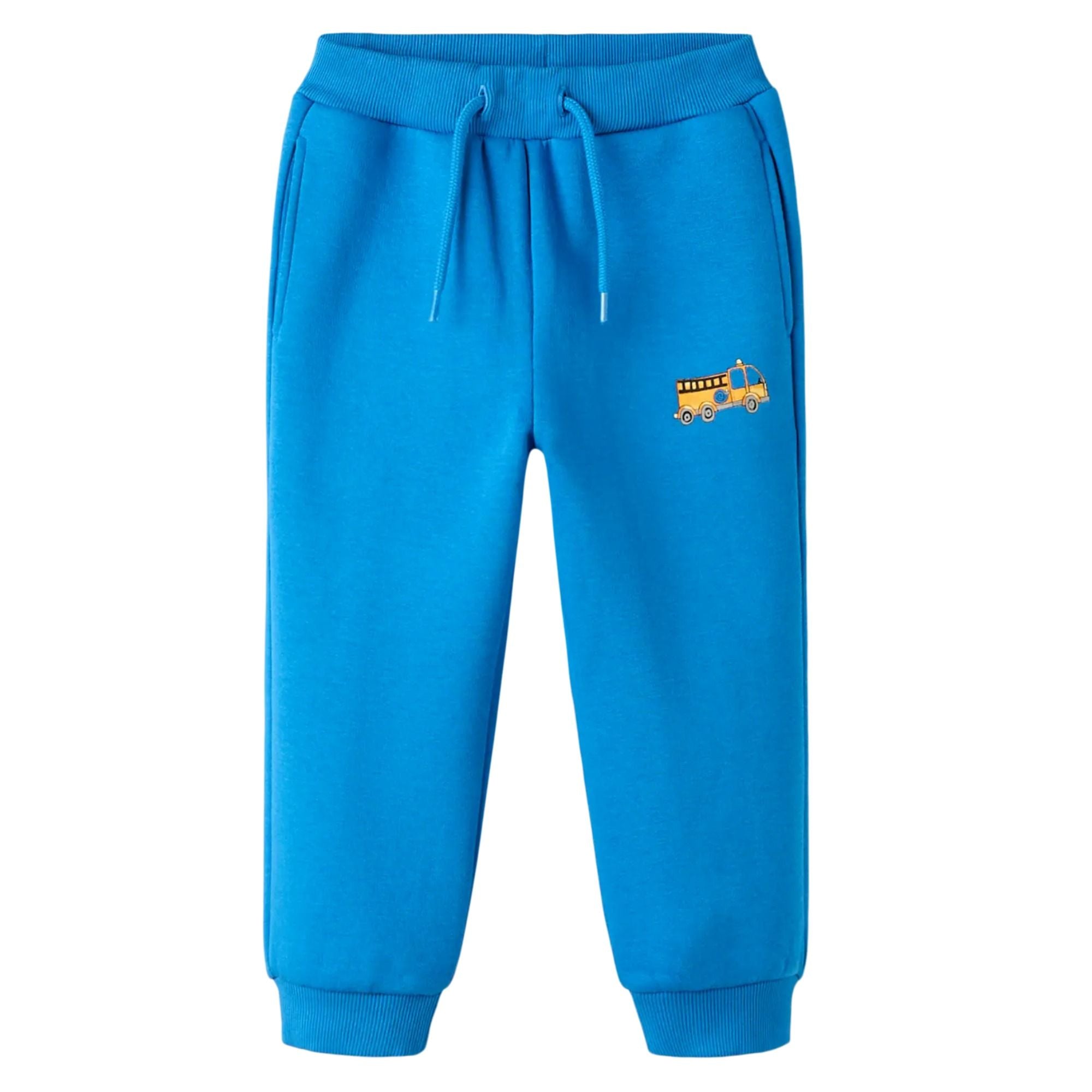 Kinder Jogginghose mit Feuerwehr-Print aus Bio-Baumwolle