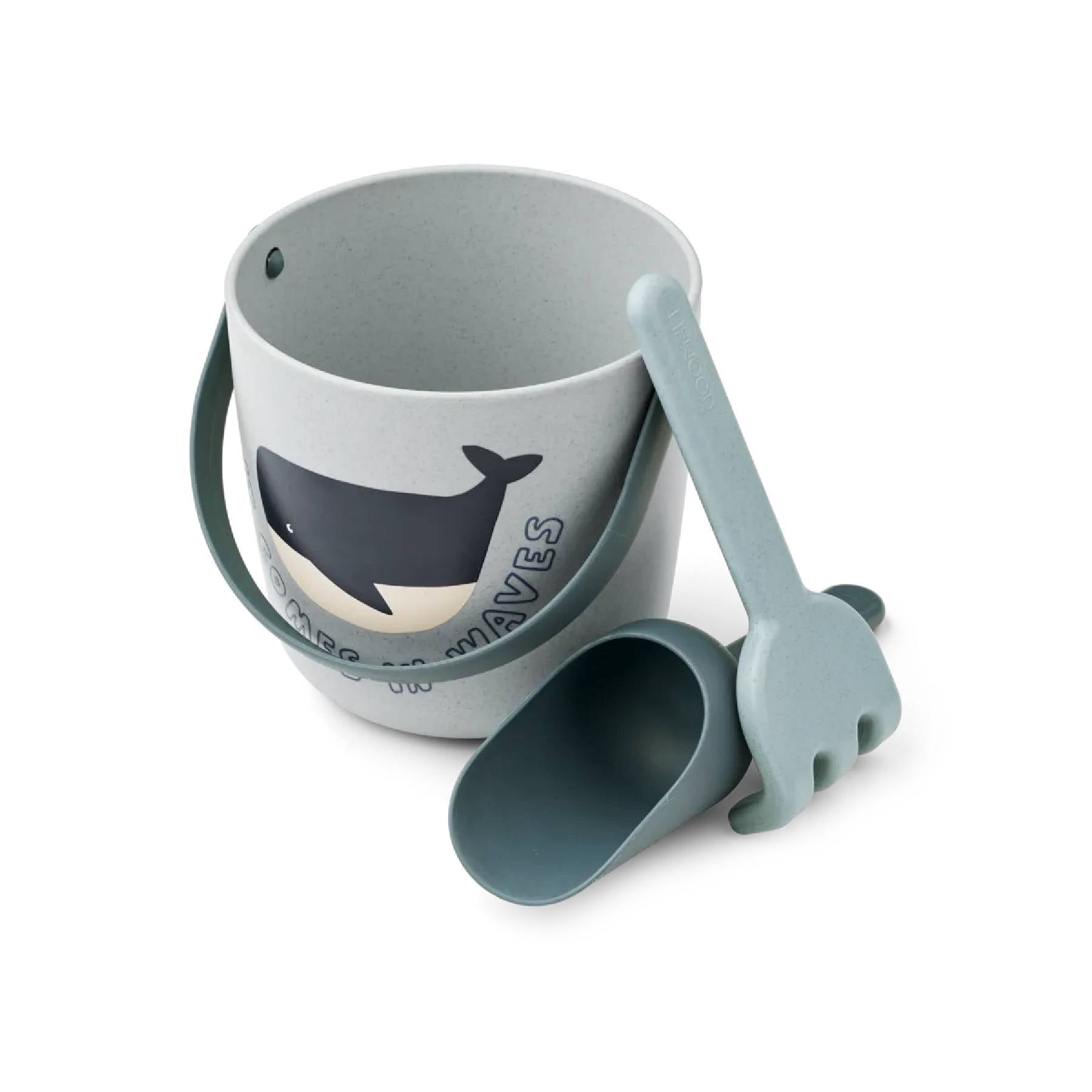 Sandelset Donny Nachhaltiges Beach Set mit Eimer, Schaufel und Rechen