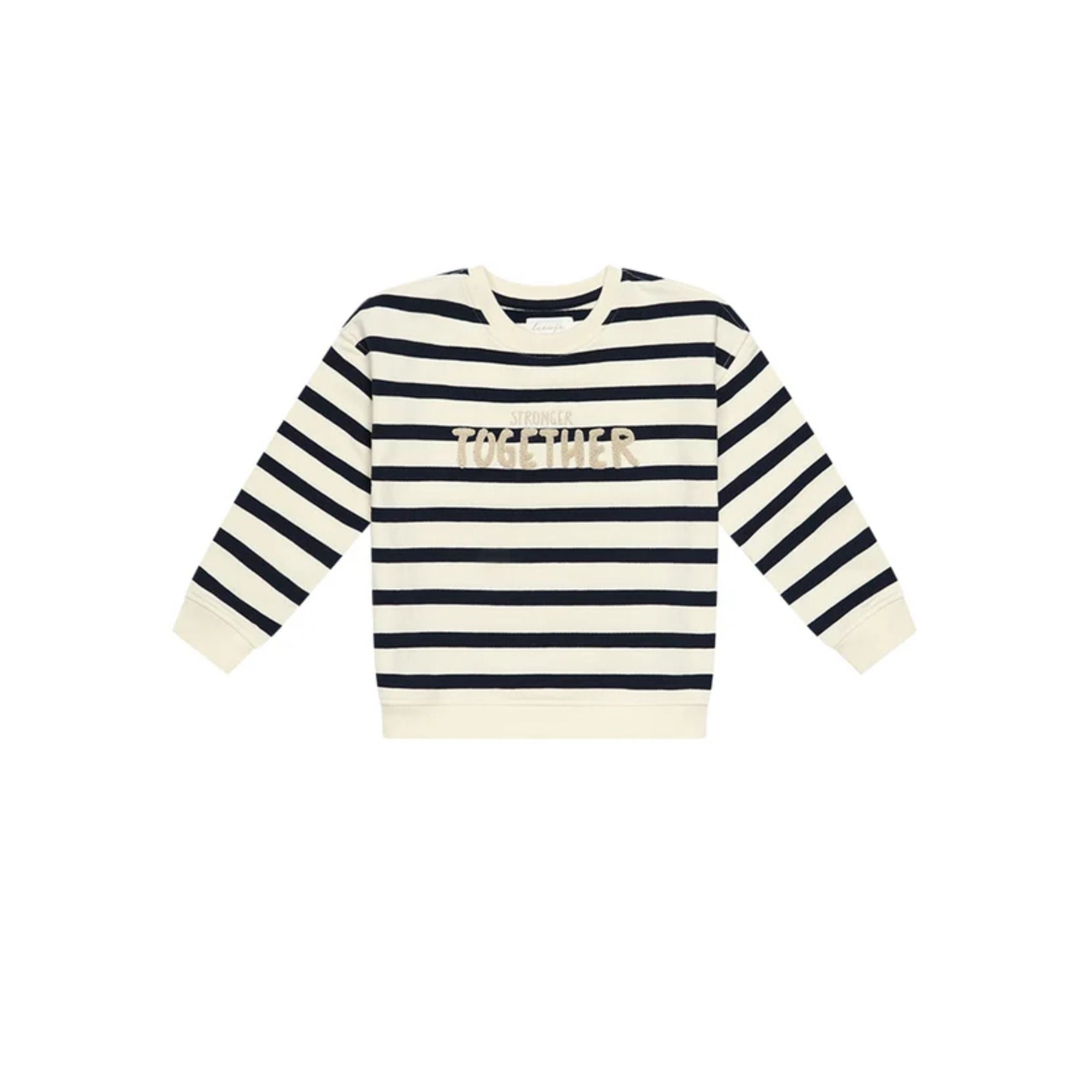 Oversized Sweatshirt - gestreift- aus Bio-Baumwolle