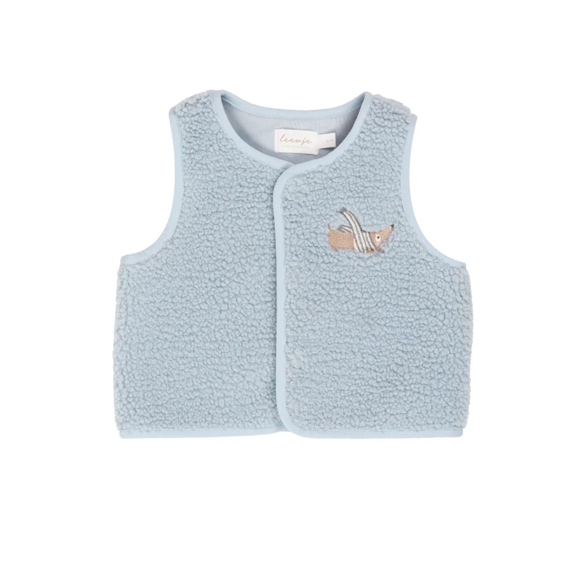 Teddy Weste mit Stickerein