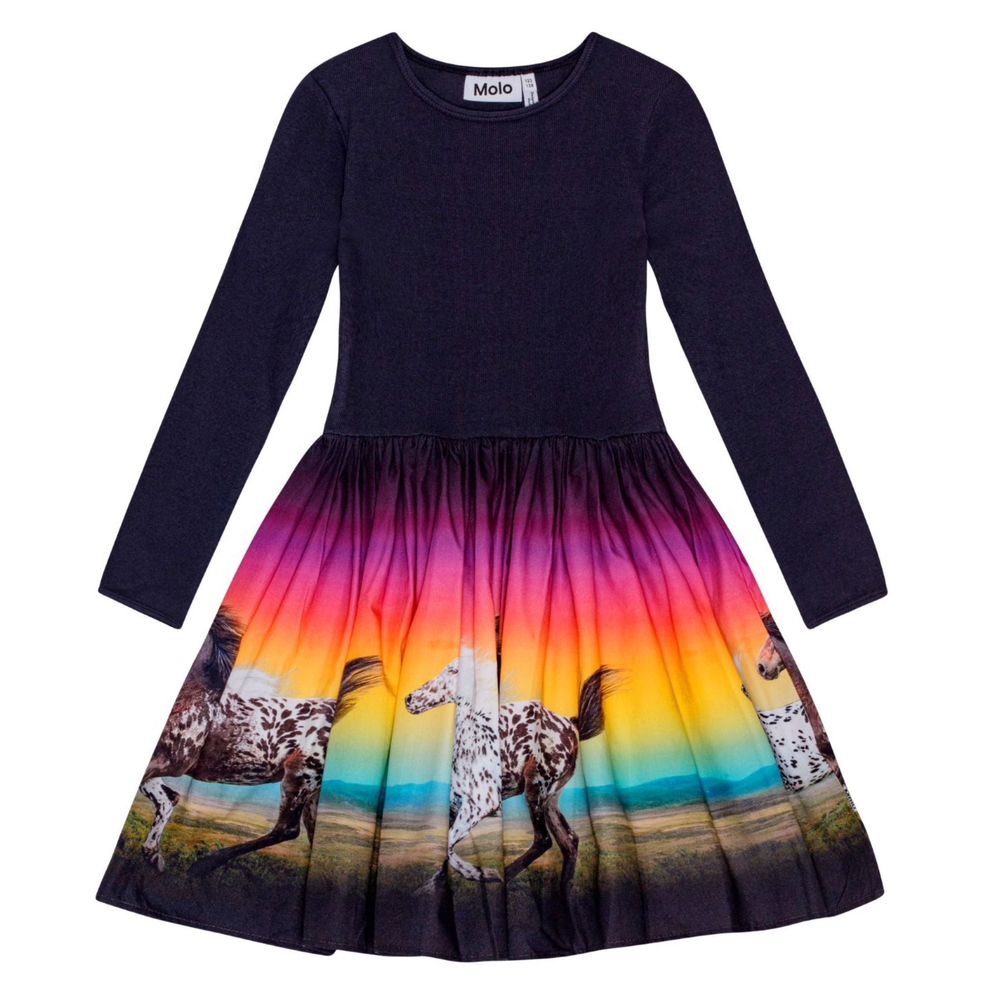 Kleid Langarm aus 100% Bio Baumwolle Modell: Casie