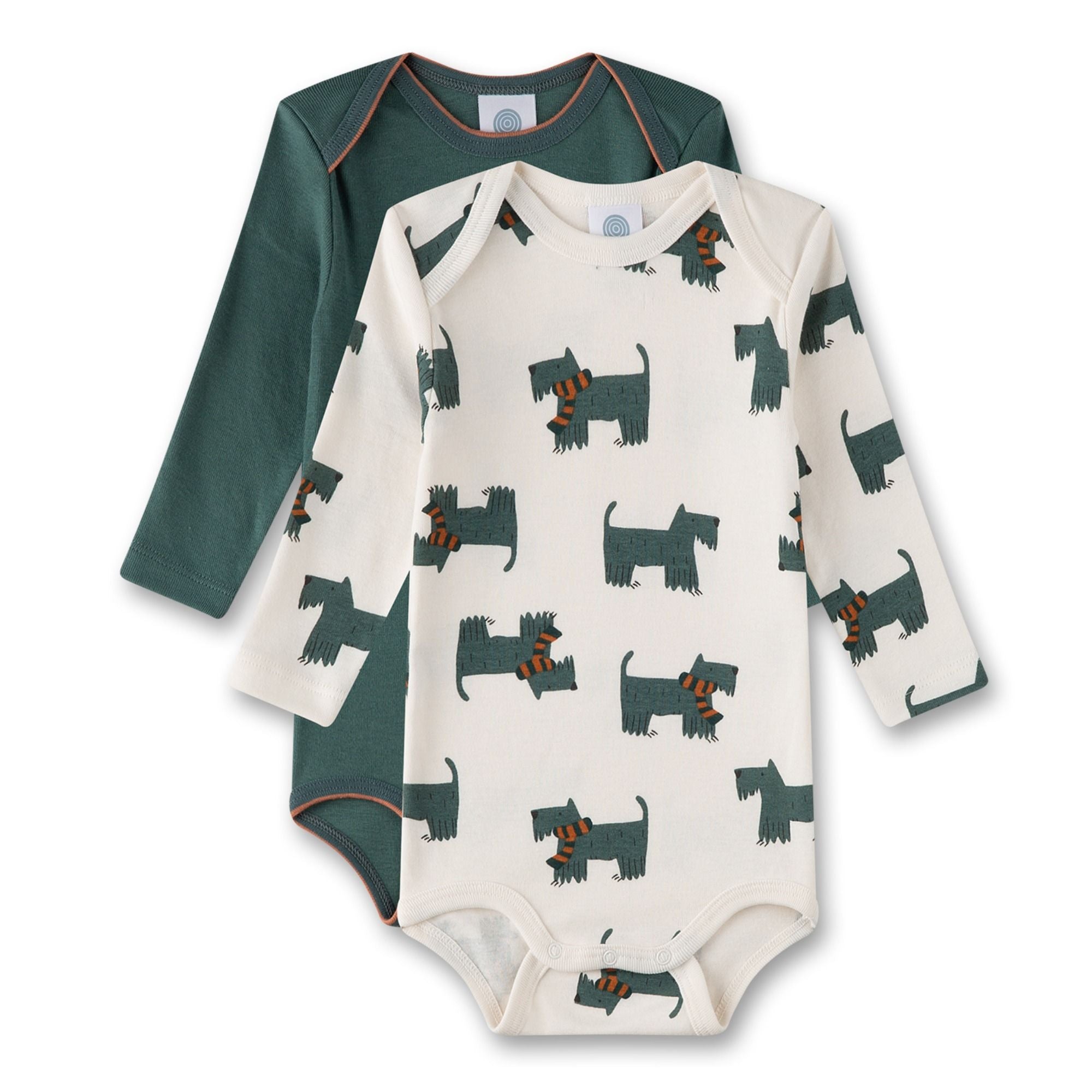 Langarm-Body im Doppelpack aus 100% Bio-Baumwolle