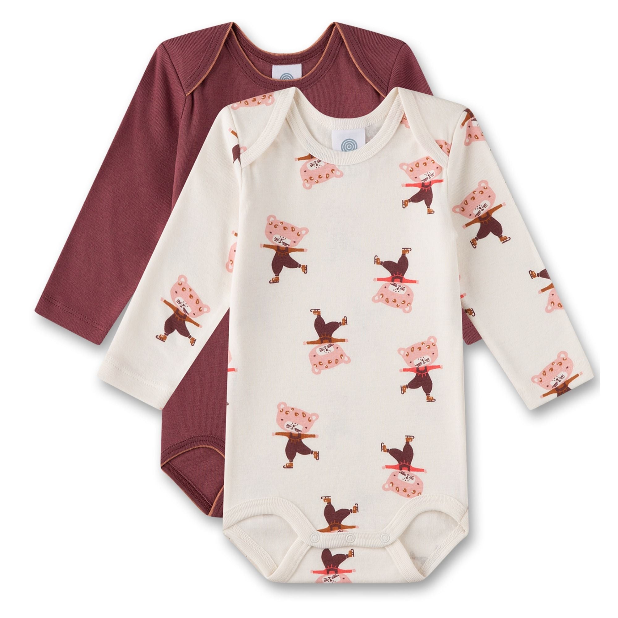 Langarm-Body im Doppelpack aus 100% Bio-Baumwolle