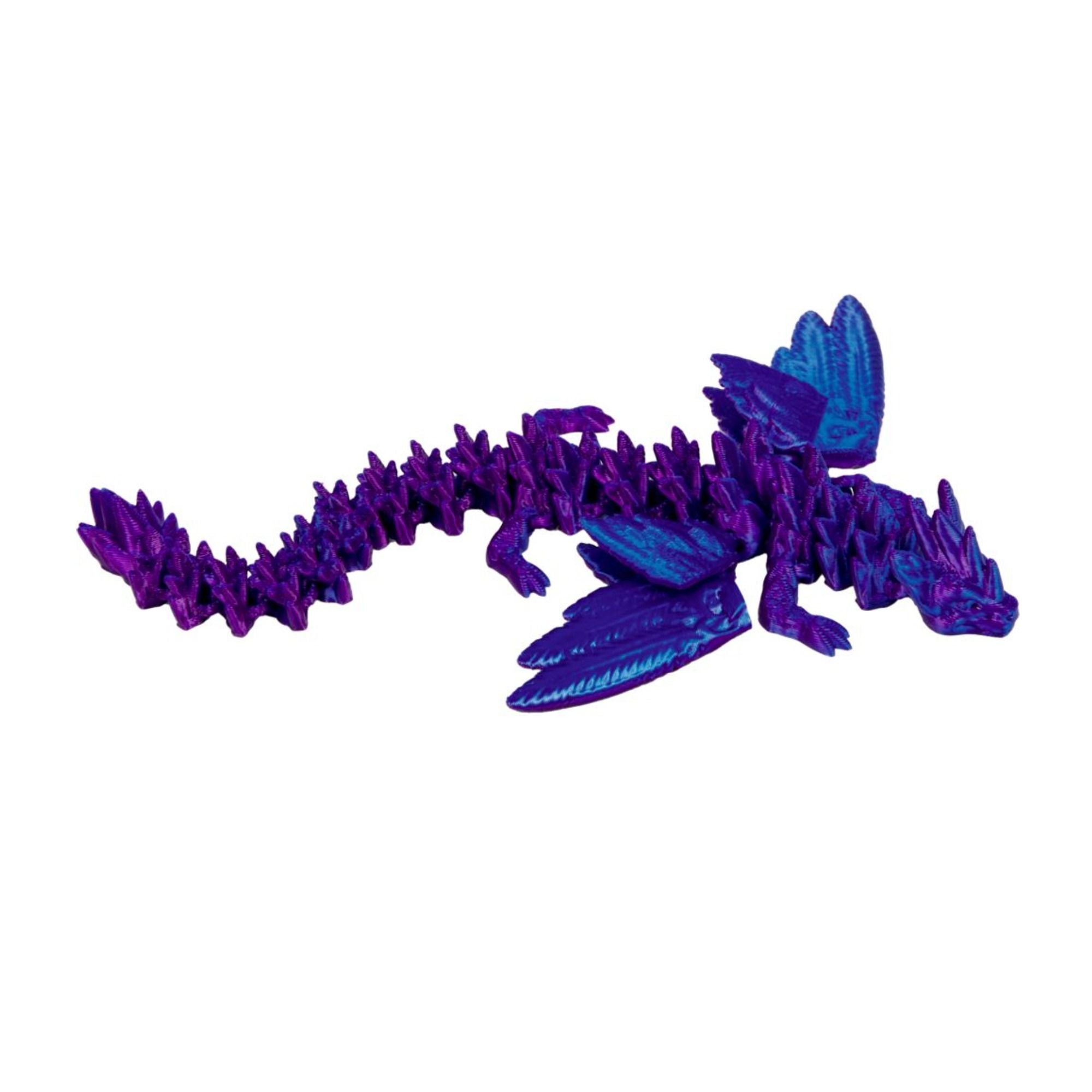 Kristalltier - Kristall-Drache mit Flügeln