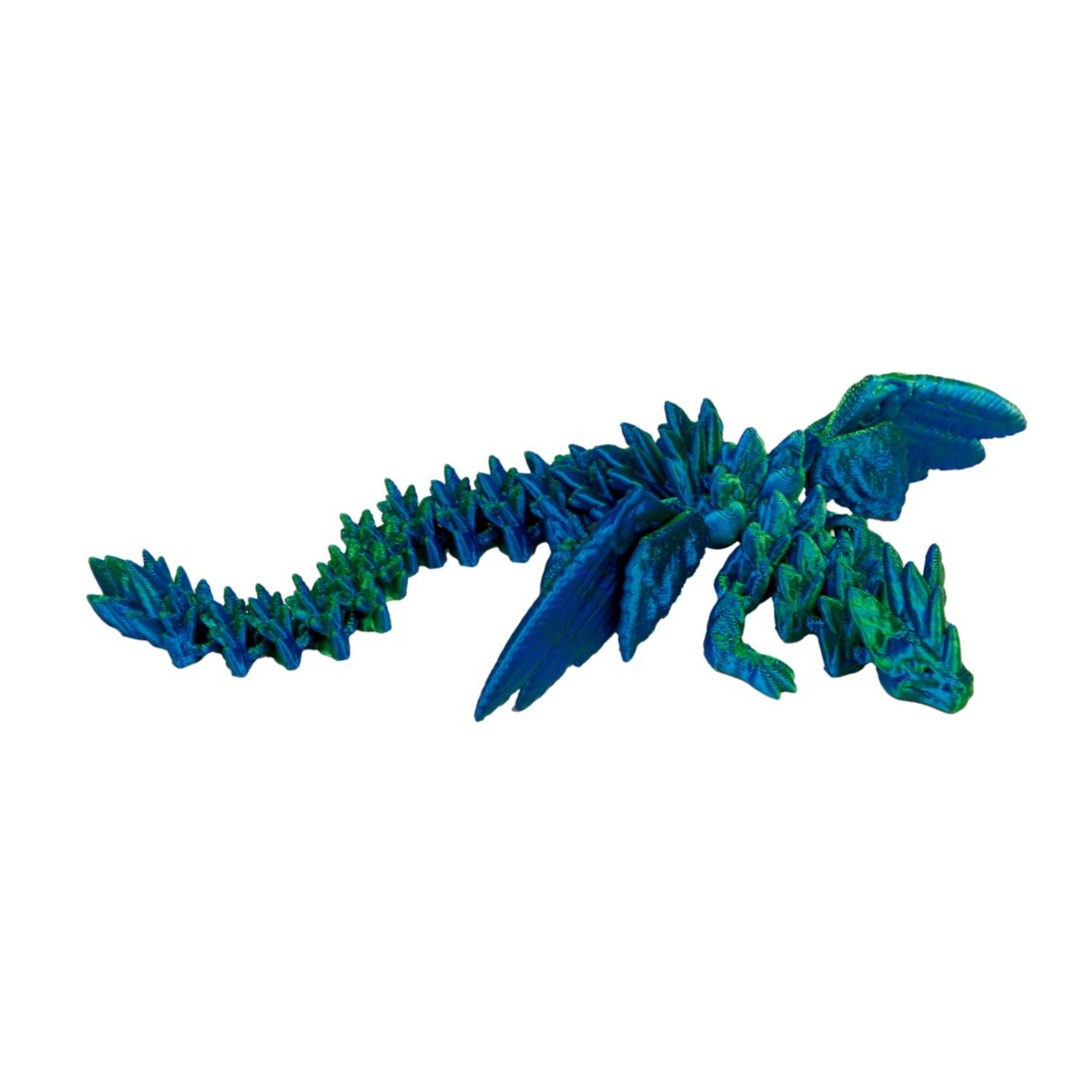 Kristalltier - Kristall-Drache mit Flügeln