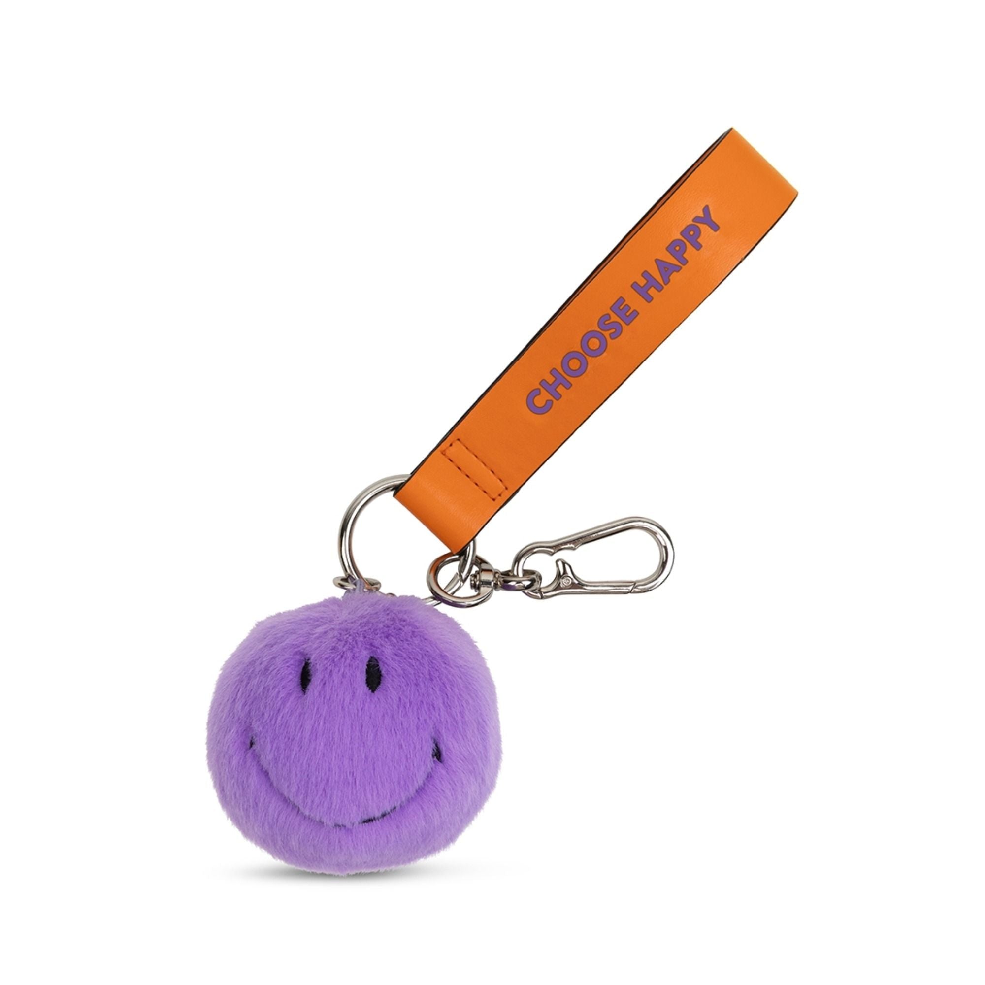 Smiley Bag Charm ECO Fuzzy 7 cm