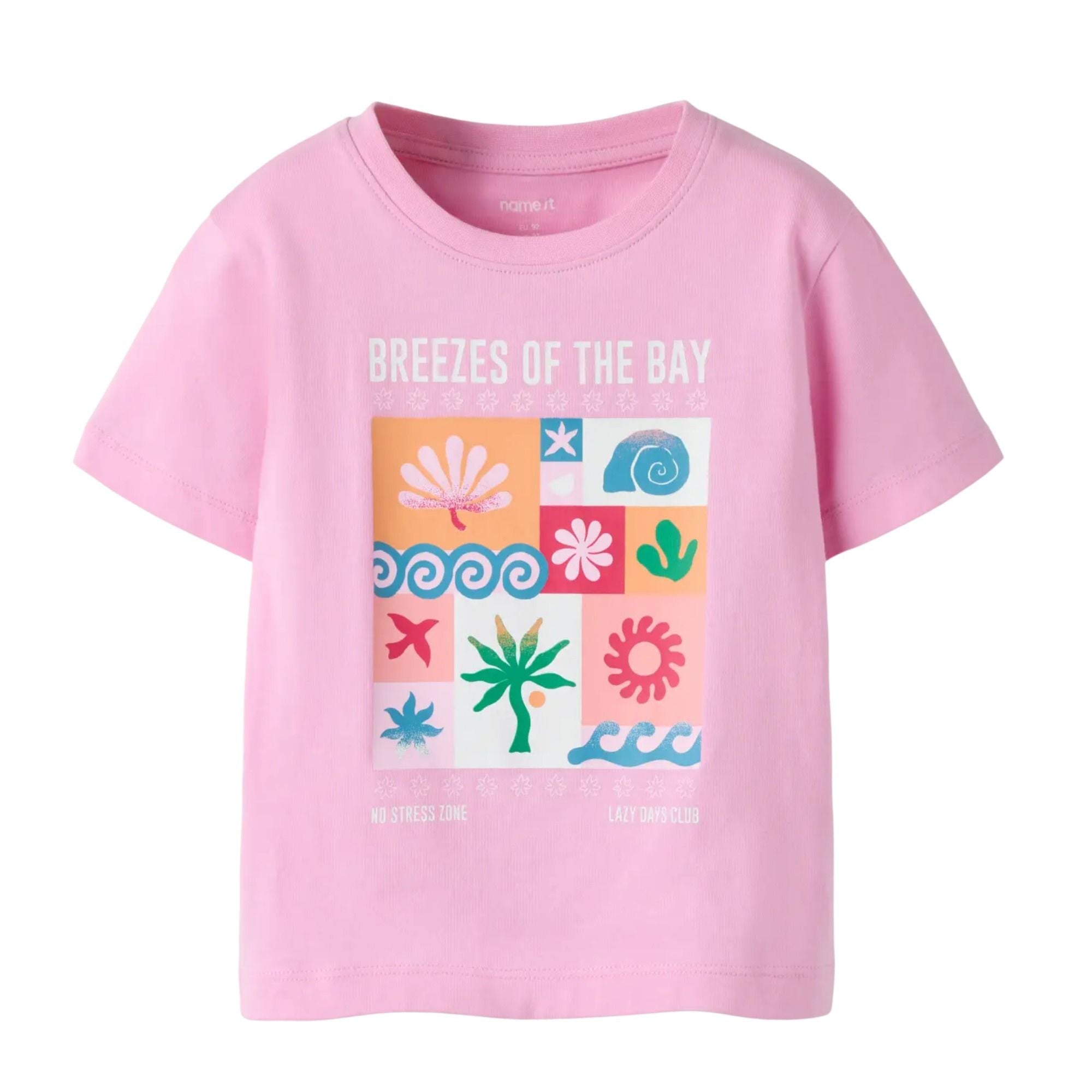 Kinder T-Shirt mit sommerlichen Print aus Baumwolle