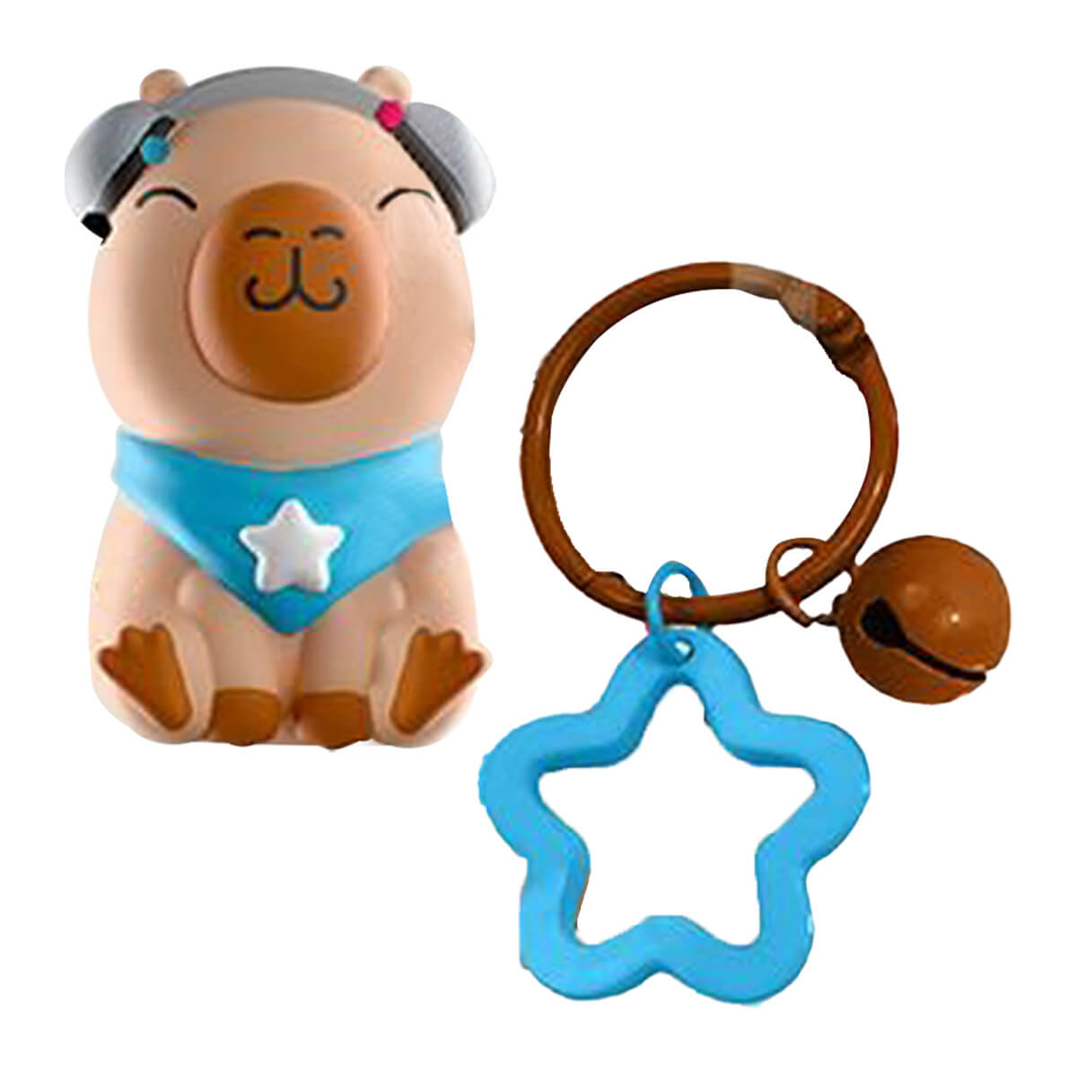 Squishy Capybara mit Schlüsselanhänger