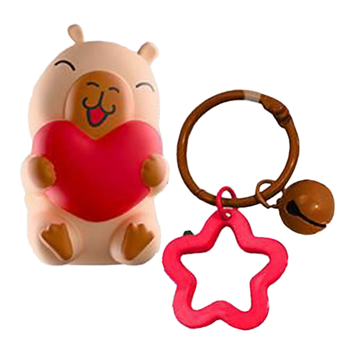 Squishy Capybara mit Schlüsselanhänger