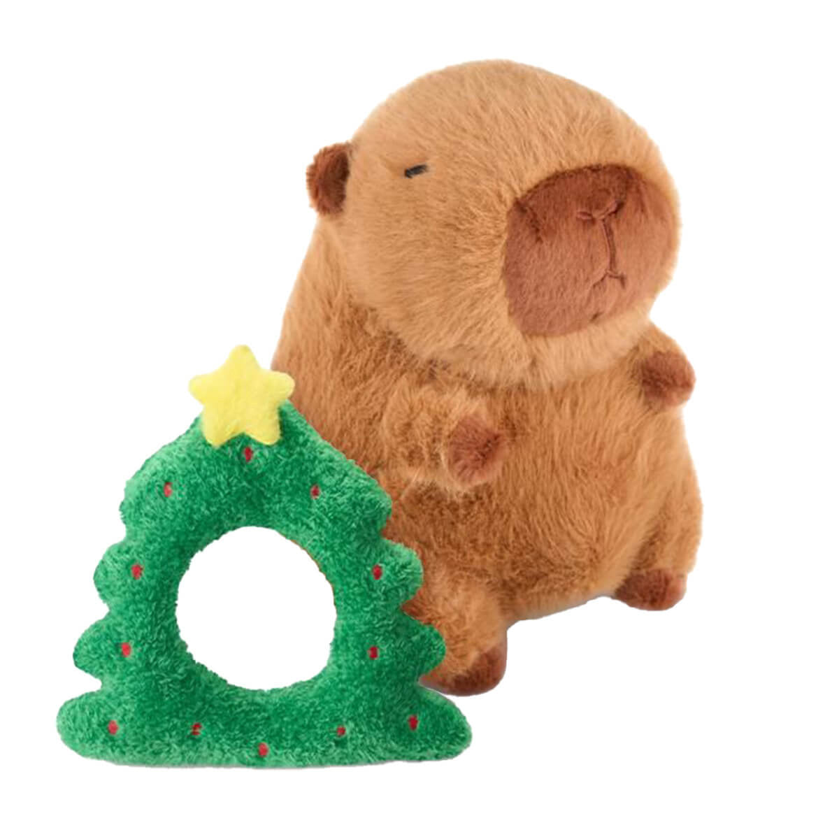 Plüsch-Capybara Weihnachten