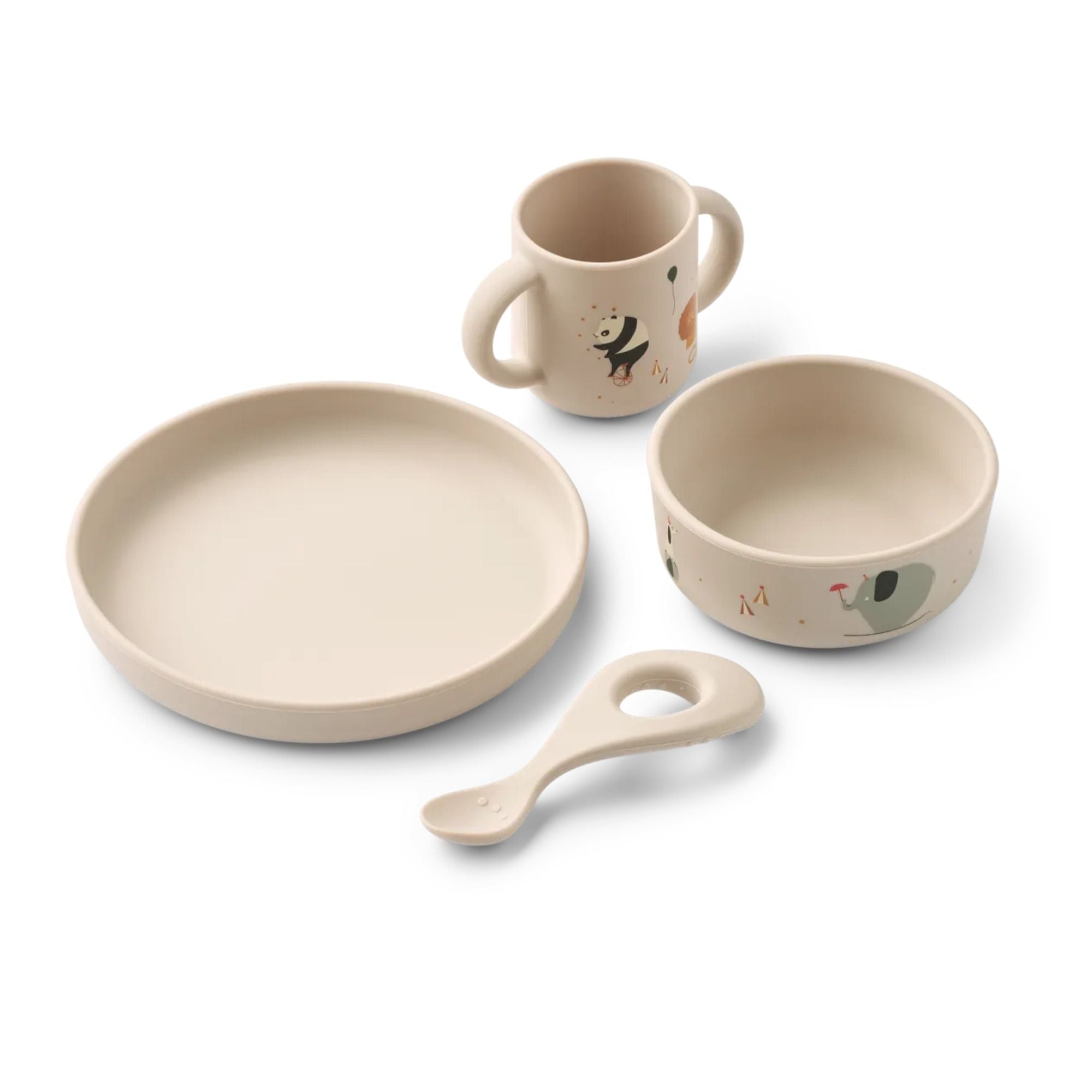 Vivi PrintedTableware Set - Geschirrset aus 100% Silikon