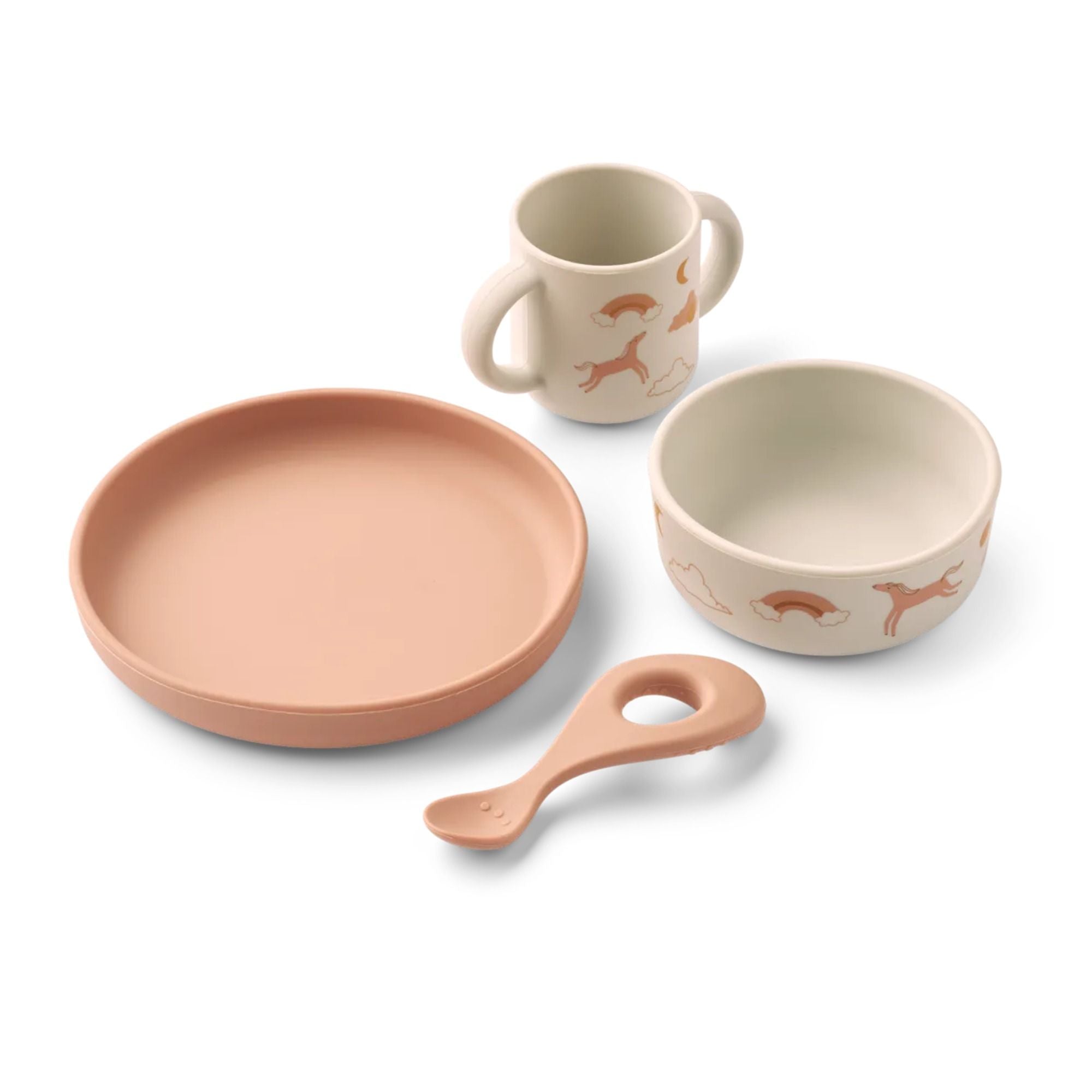 Vivi PrintedTableware Set - Geschirrset aus 100% Silikon