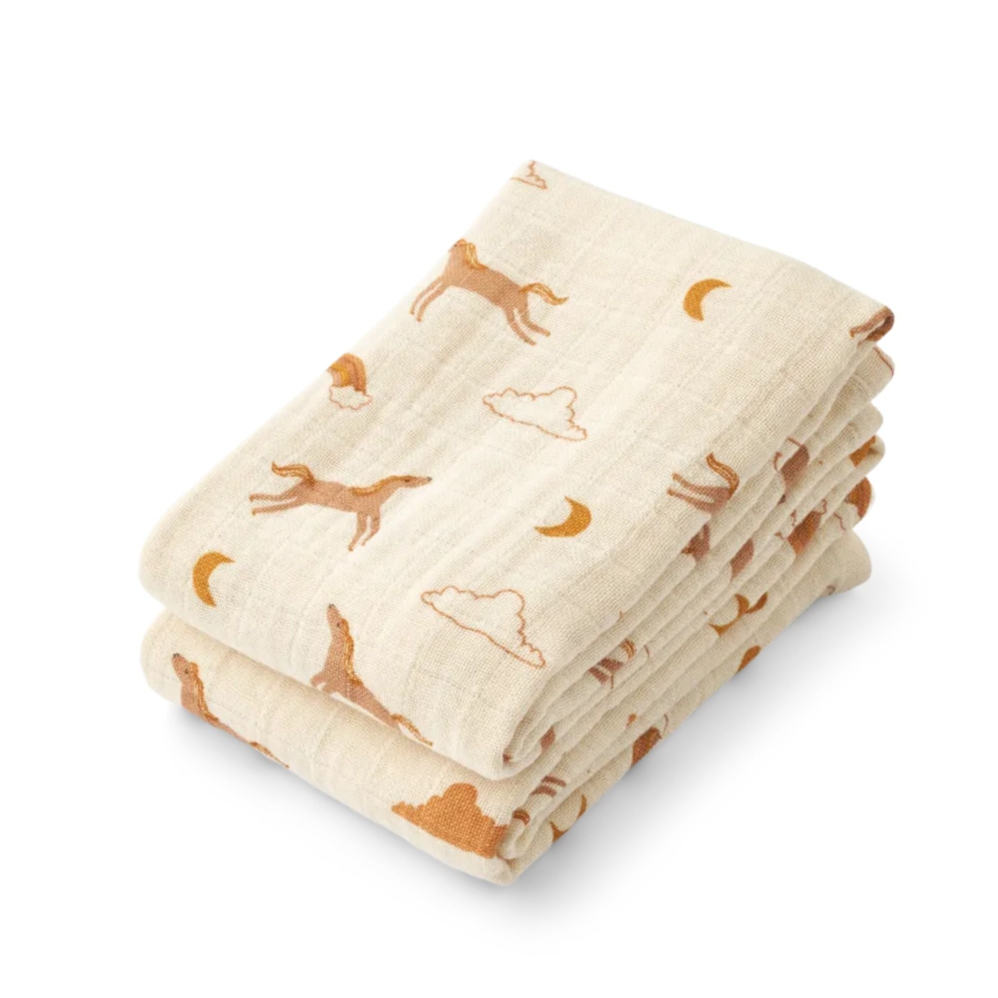 Baumwollmusselin Tuch 2er Pack - Modell: Lewis