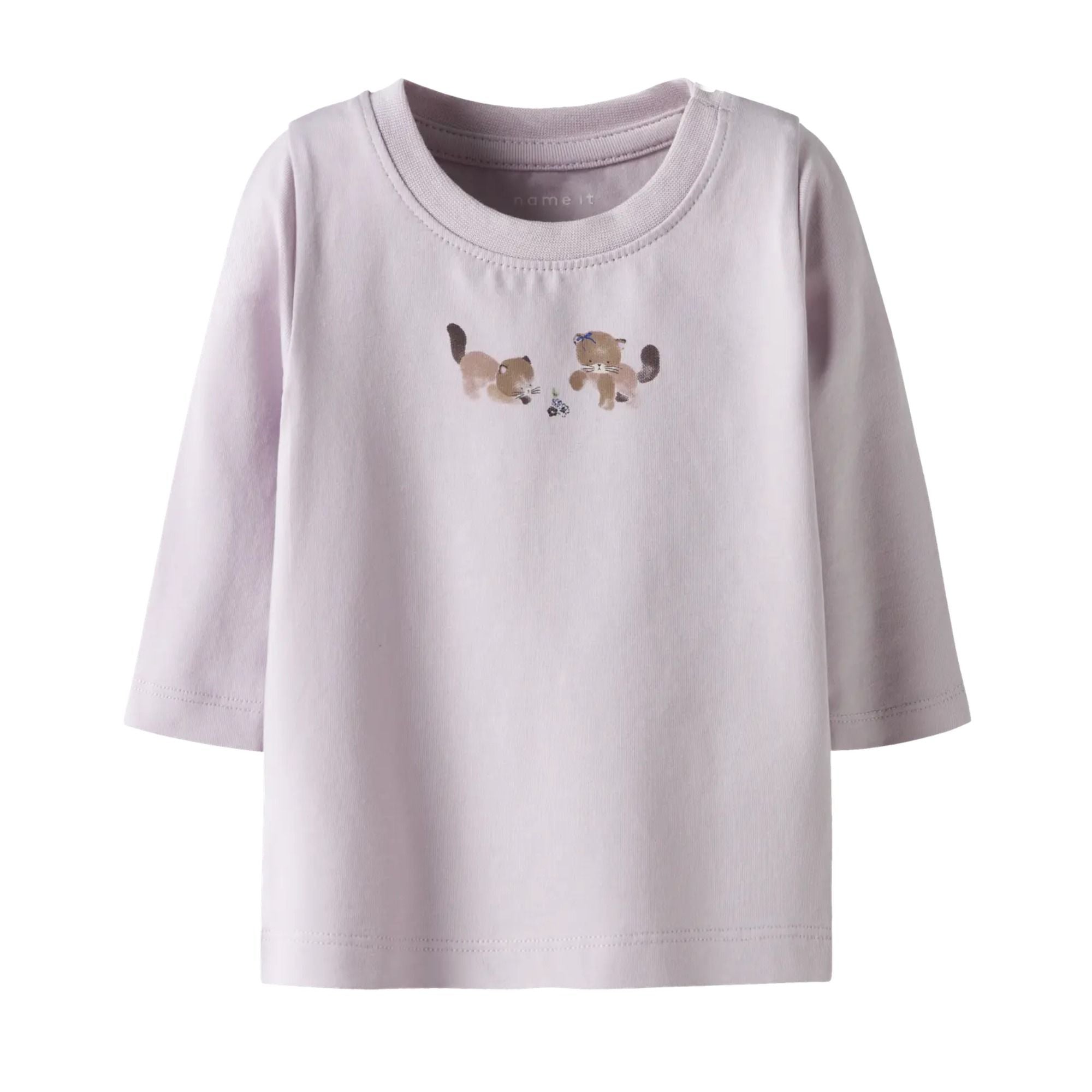 Baby Langarm-Shirt Kätzchen aus Bio-Baumwolle