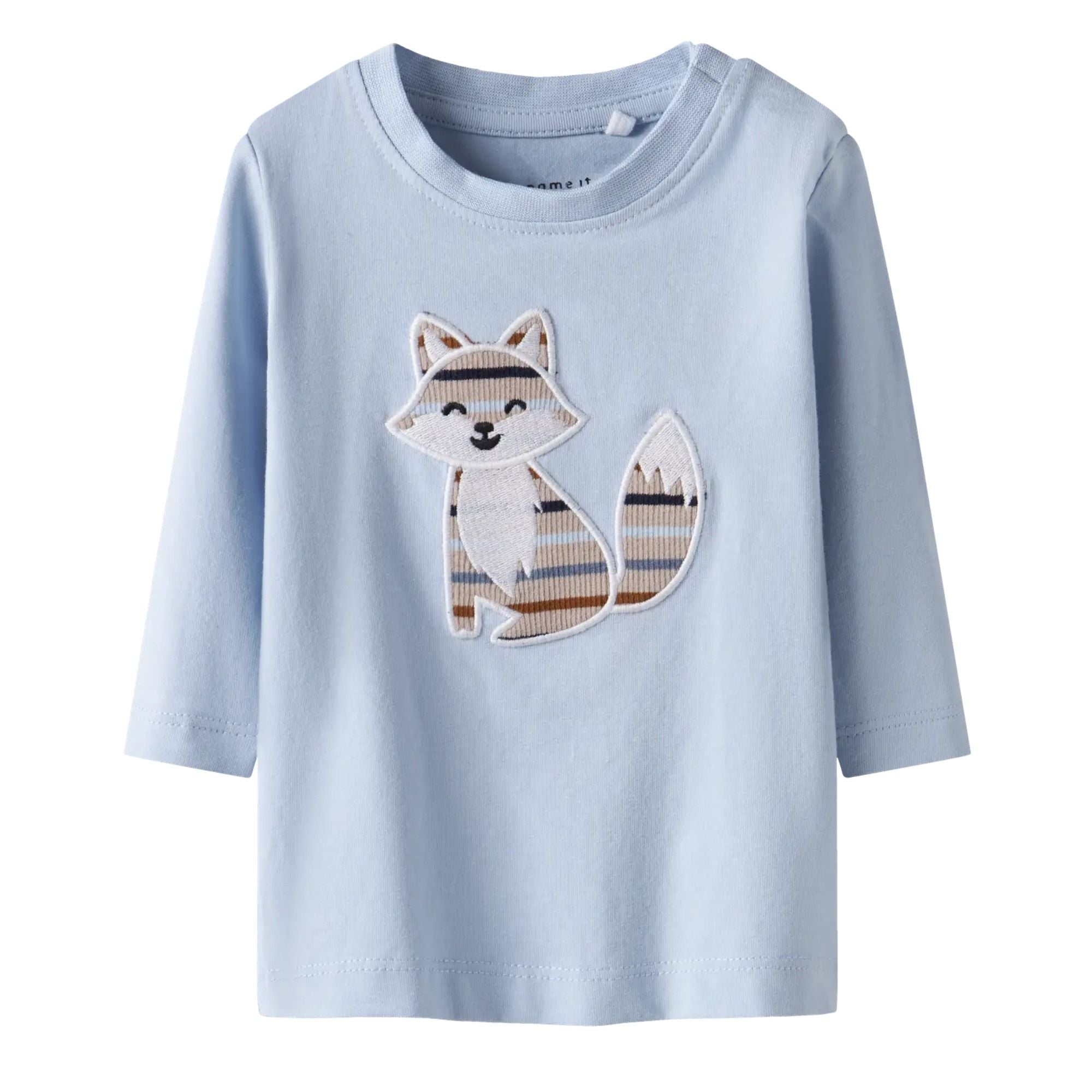 Baby Langarmshirt mit Stickerei aus Bio-Baumwolle
