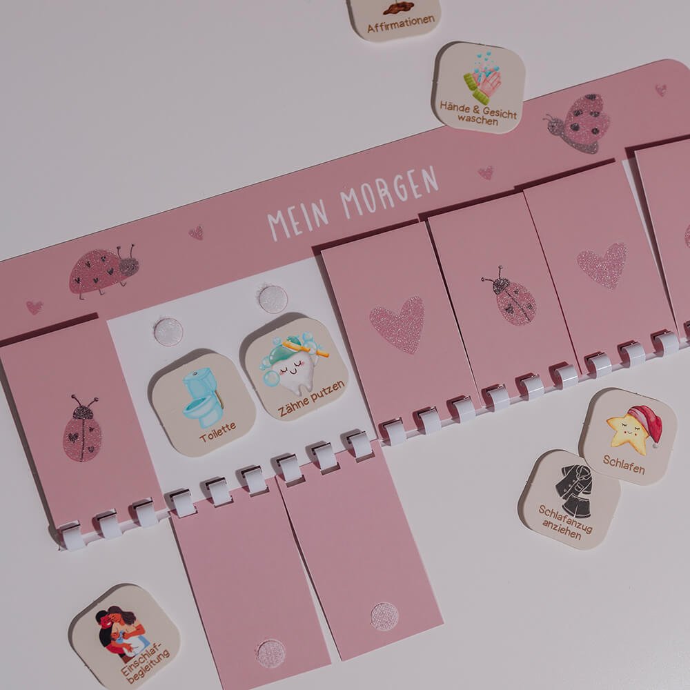 Abend - und Morgenroutine Glitzer von InLiebeKind kaufen - Alltagshelfer, Mama, Spielzeug, Babykleidung & mehr