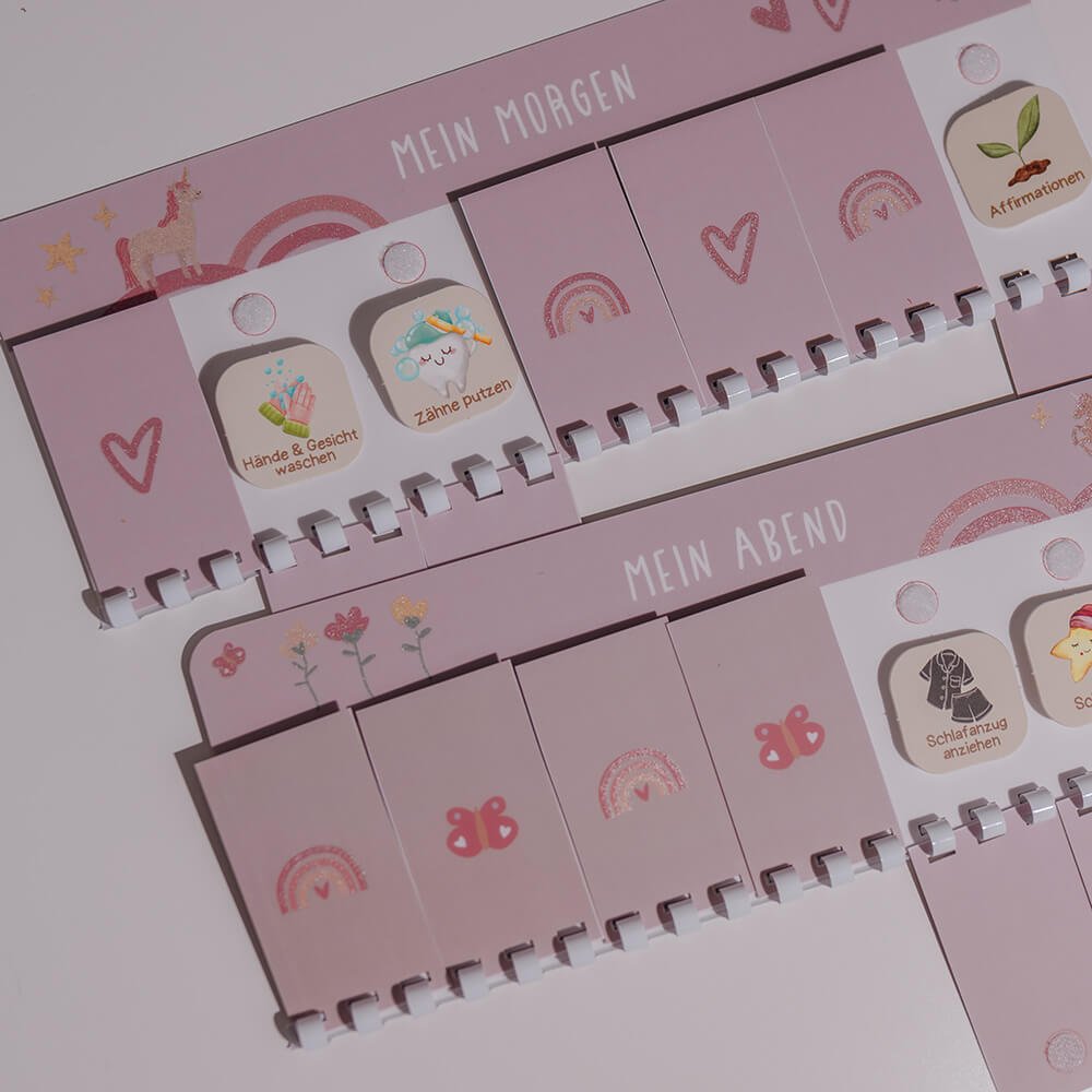 Abend - und Morgenroutine Glitzer von InLiebeKind kaufen - Alltagshelfer, Mama, Spielzeug, Babykleidung & mehr