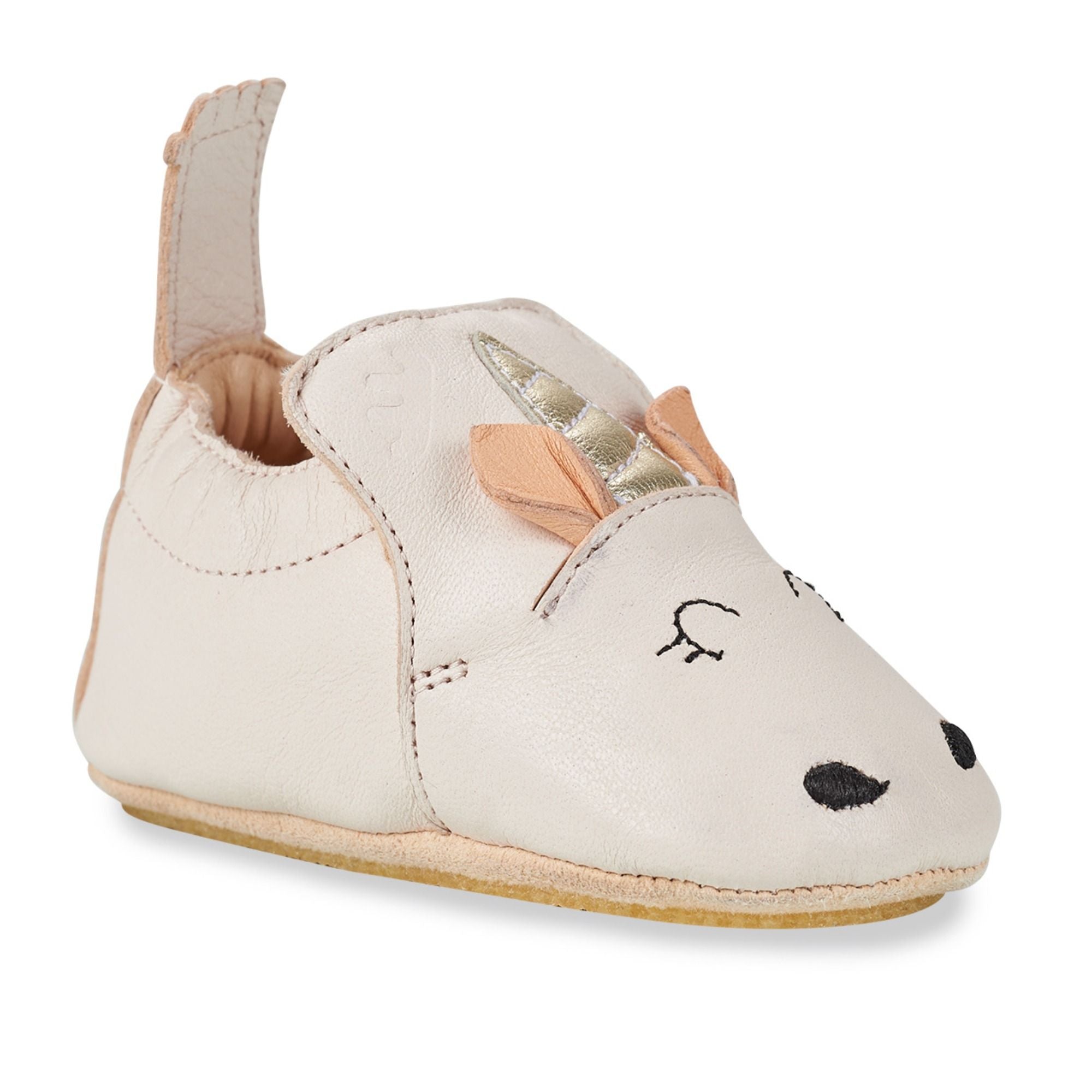 Hausschuh MyBluBlu mit dünner und rutschfester Gummisohle