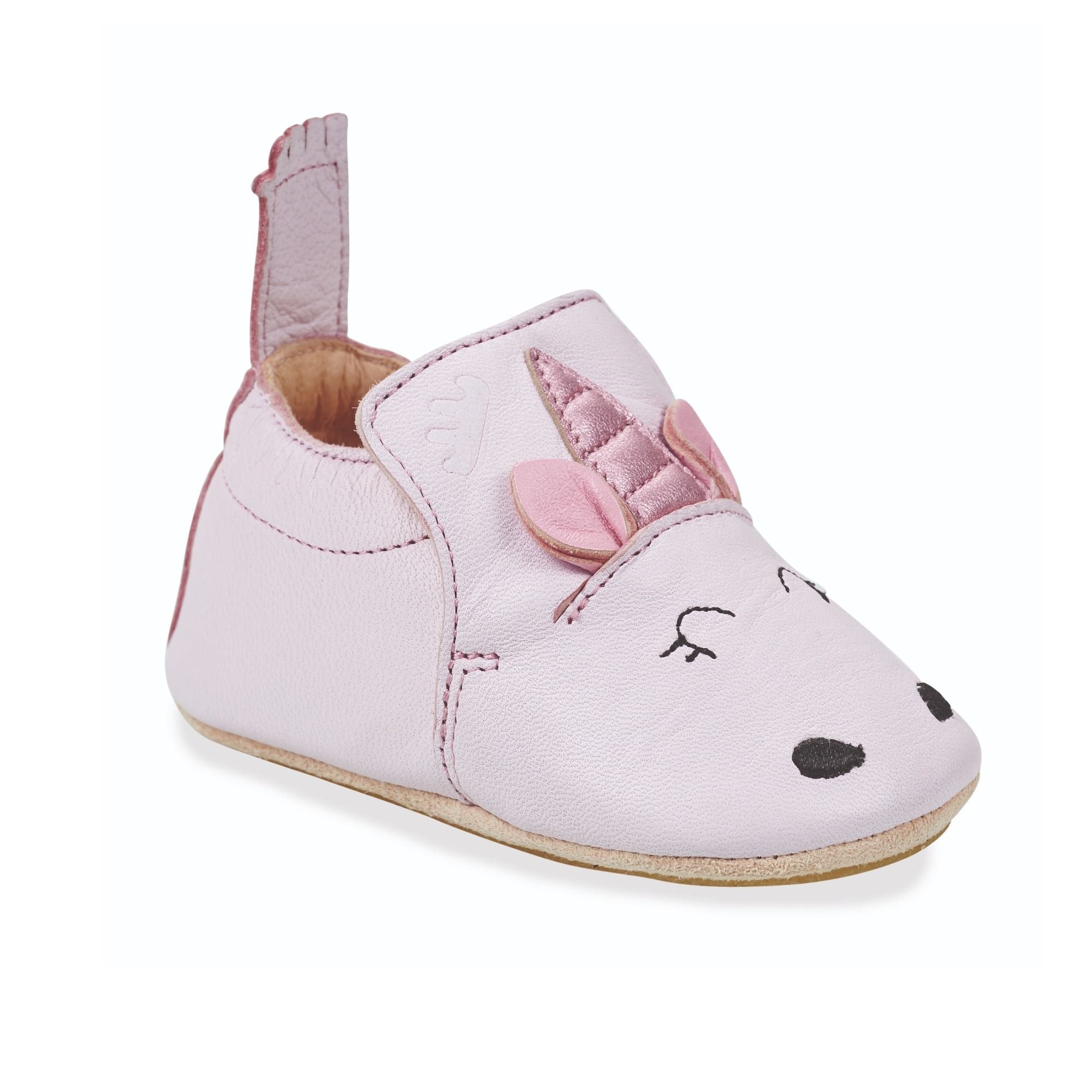 Hausschuh MyBluBlu mit dünner und rutschfester Gummisohle