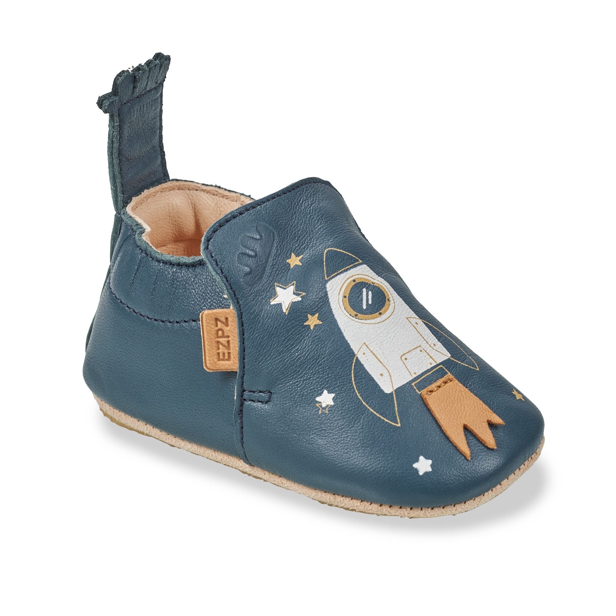 Hausschuh MyBluBlu mit dünner und rutschfester Gummisohle