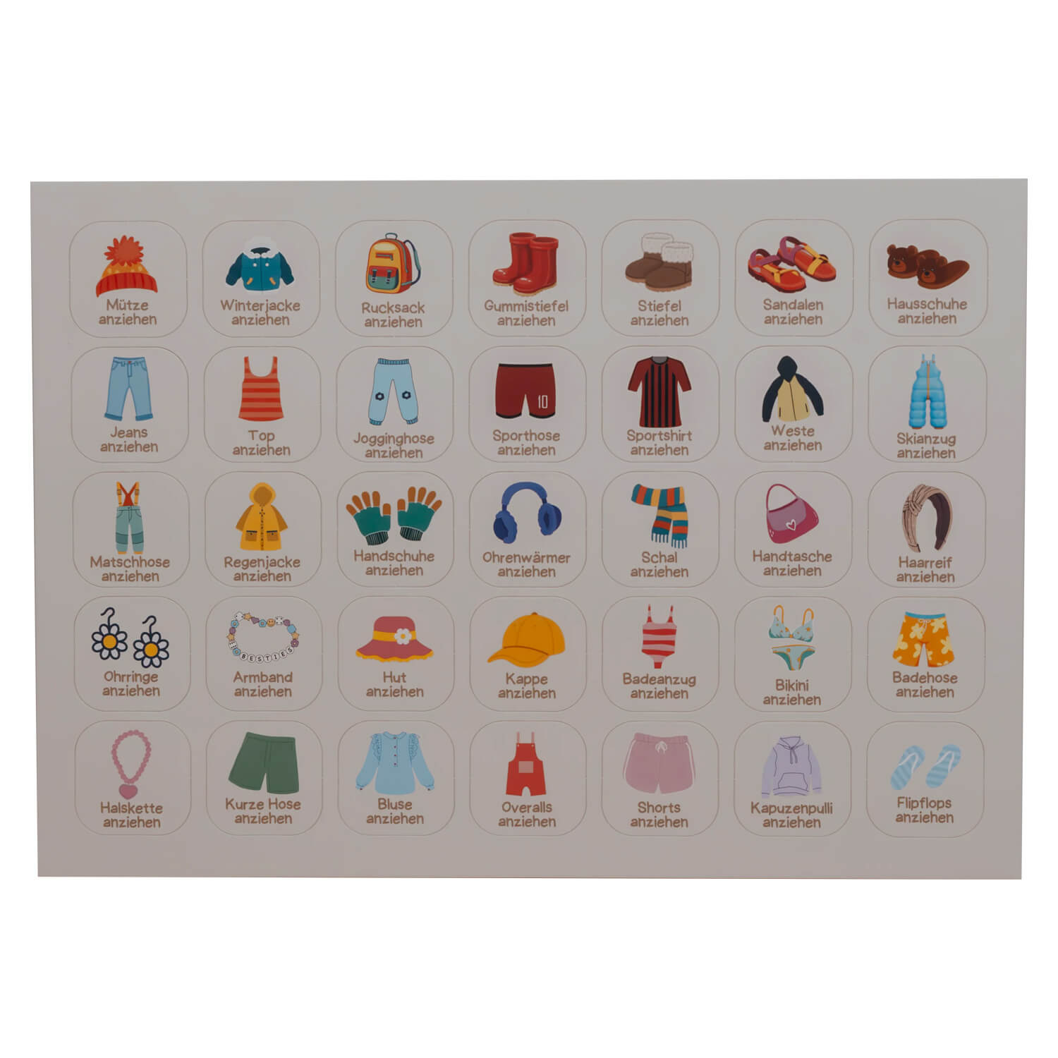 Erweiterungsset Kärtchen für Wochenplaner