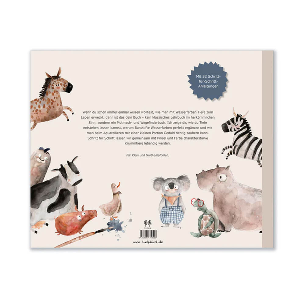 Aquarell Malen - Aquarellier mit mir mein Krummtier von Halfbird kaufen - Spielzeug, Alltagshelfer, Geschenke, Babykleidung & mehr