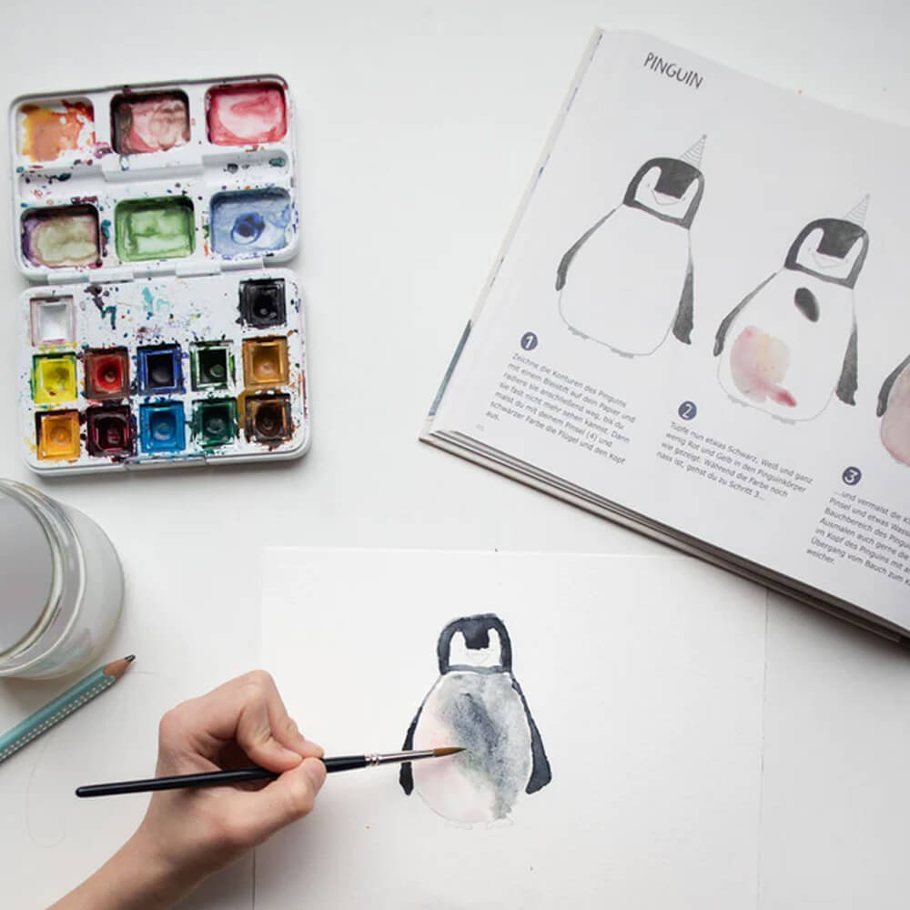 Aquarell Malen - Aquarellier mit mir mein Krummtier von Halfbird kaufen - Spielzeug, Alltagshelfer, Geschenke, Babykleidung & mehr