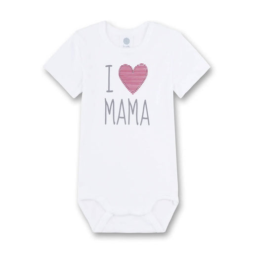 Baby Body I Love Mama / Papa Kurzarm aus 100% Bio Baumwolle GOTS von Sanetta kaufen - Kleidung, Babykleidung & mehr