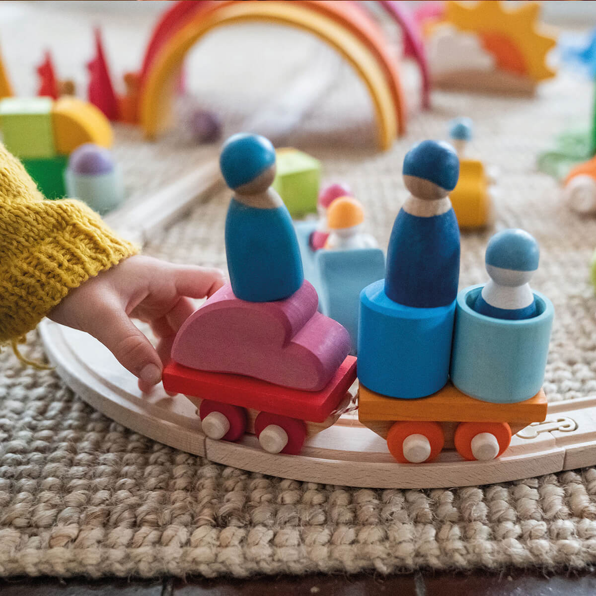 Bauspiel Holzzug aus Holz von Grimm´s kaufen - Spielzeug, Geschenke, Babykleidung & mehr