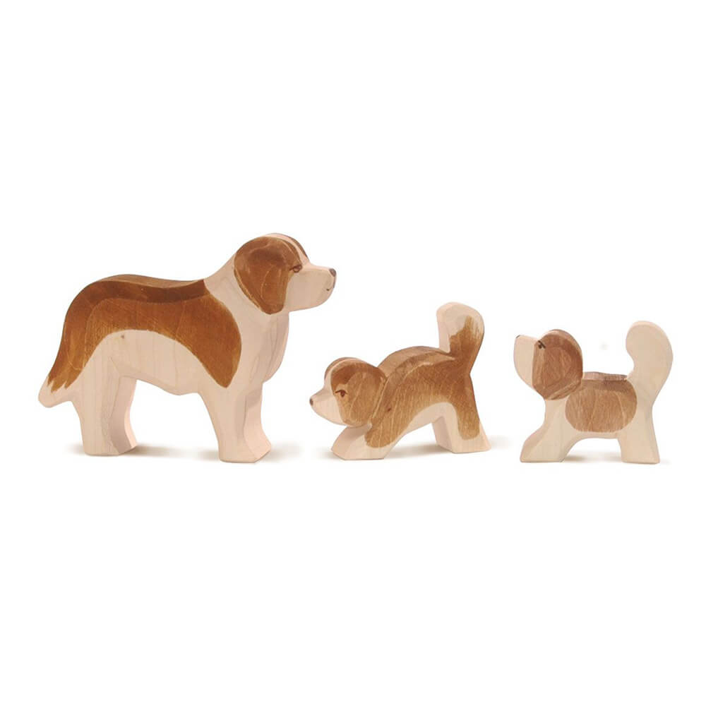 Bernhardiner klein Kopf Hoch aus Holz von Ostheimer kaufen - Spielfigur, Babykleidung & mehr