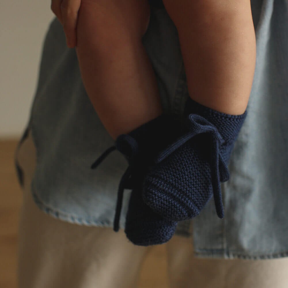 Booties Babyschuhe Gesterickt aus Merinowolle von HVID kaufen - Kleidung, Babykleidung & mehr