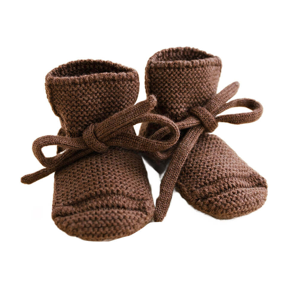 Booties Babyschuhe Gesterickt aus Merinowolle von HVID kaufen - Kleidung, Babykleidung & mehr