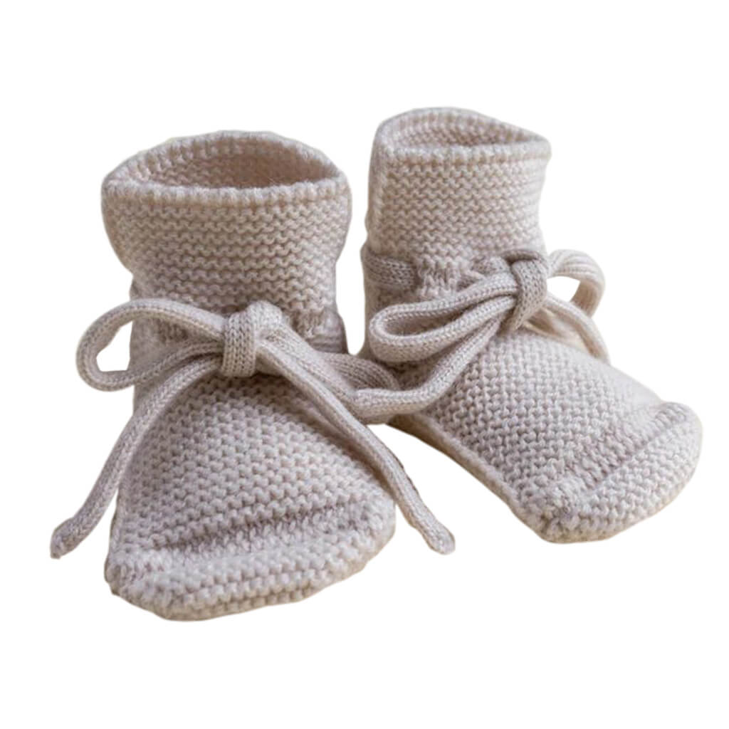 Booties Babyschuhe Gesterickt aus Merinowolle von HVID kaufen - Kleidung, Babykleidung & mehr