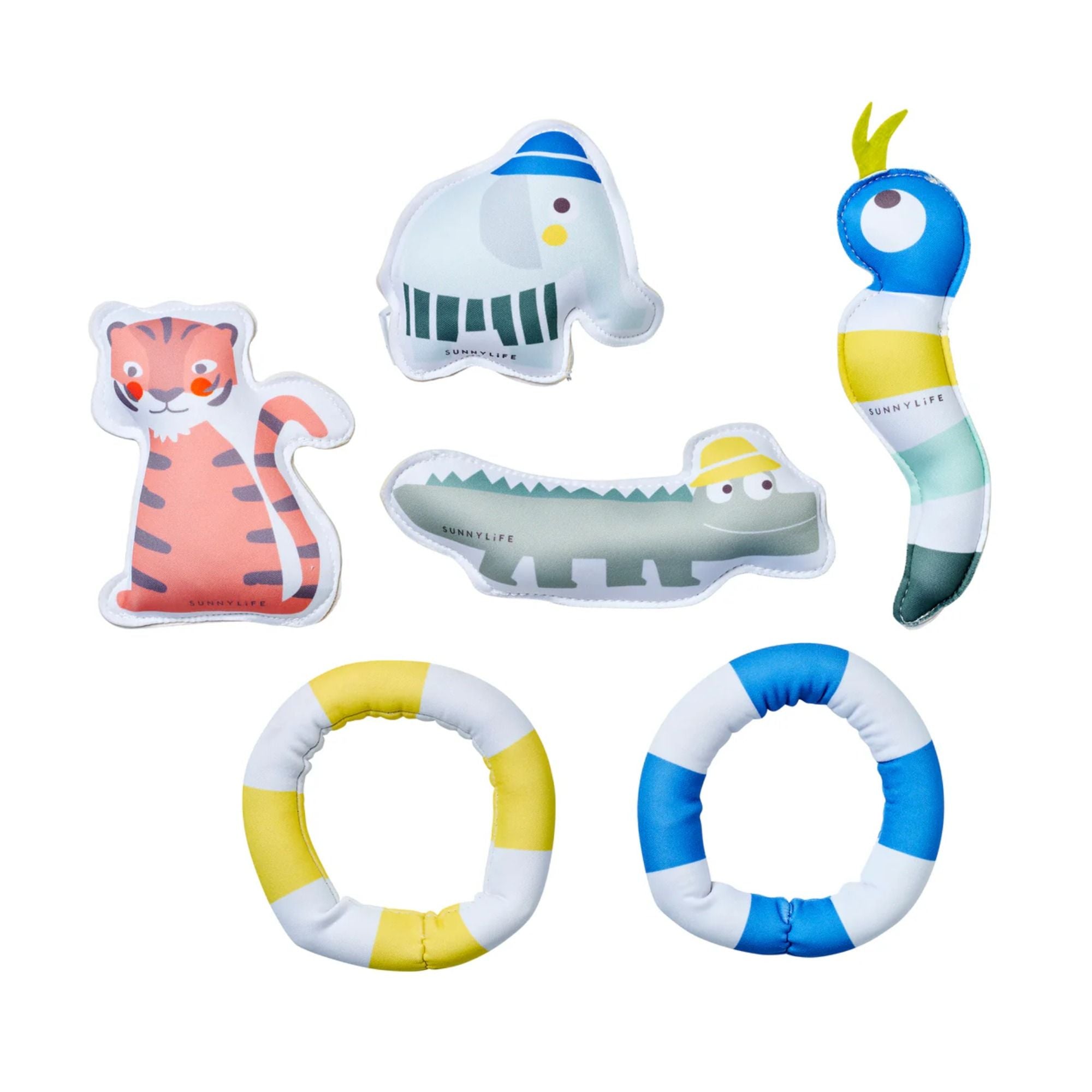 Dive Buddies - 6er Set Tauchspielzeug aus Neopren