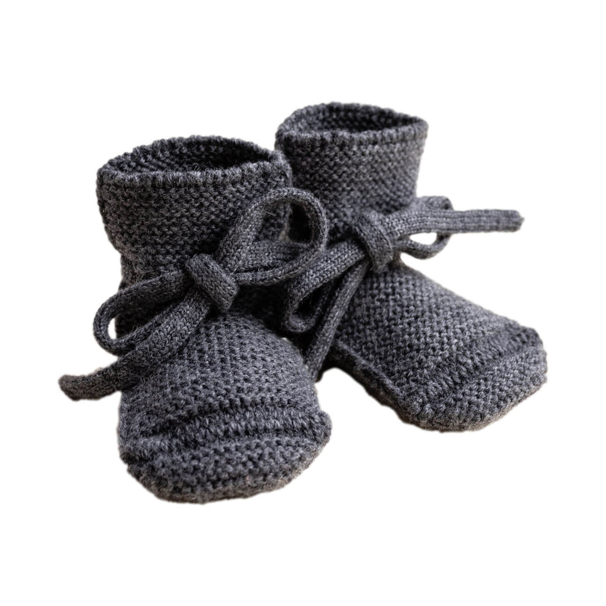 Booties Babyschuhe Gesterickt aus Merinowolle