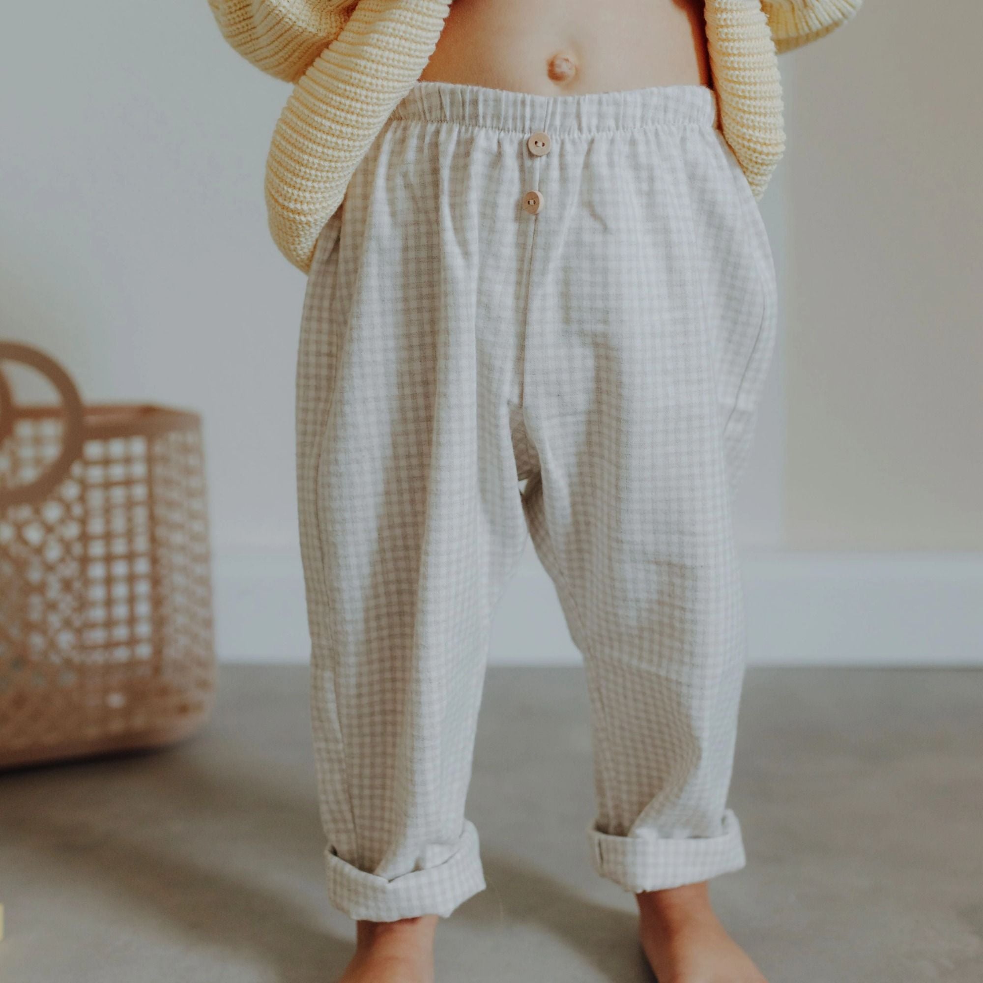 Checked Pants aus 100% Baumwolle von Hejlenki kaufen - Kleidung, Babykleidung & mehr