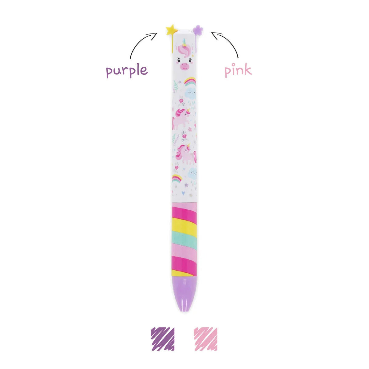 Click&Clack Zweifarbiger Kugelschreiber mit Tiermotiv