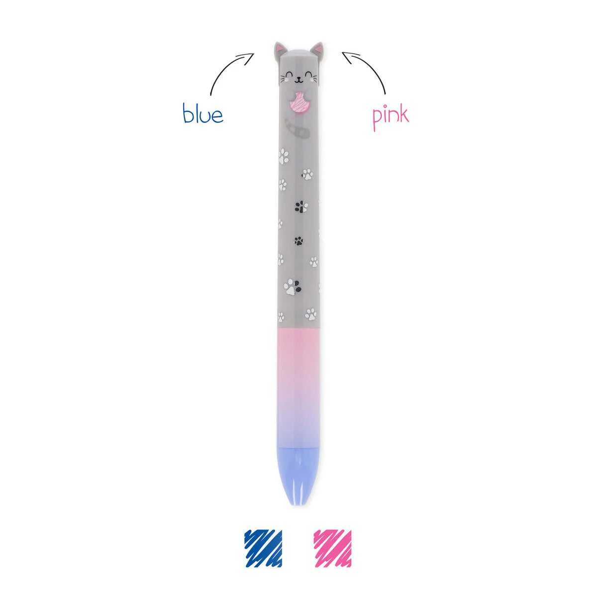 Click&Clack Zweifarbiger Kugelschreiber mit Tiermotiv