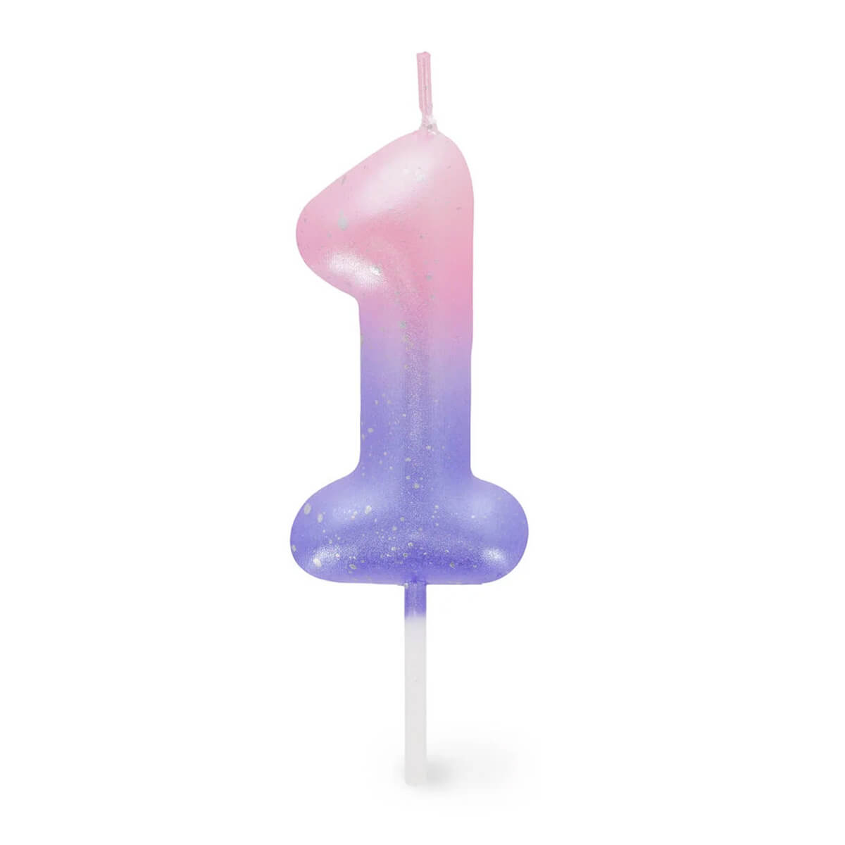 Happy Birthday Cake Candle Pink - Geburtstagskerze