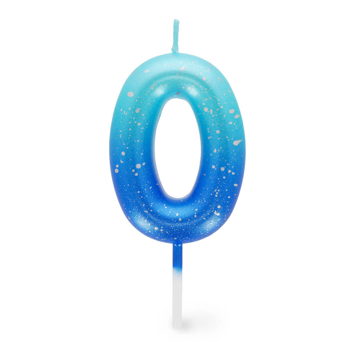 Happy Birthday Cake Candle Blue - Geburtstagskerze