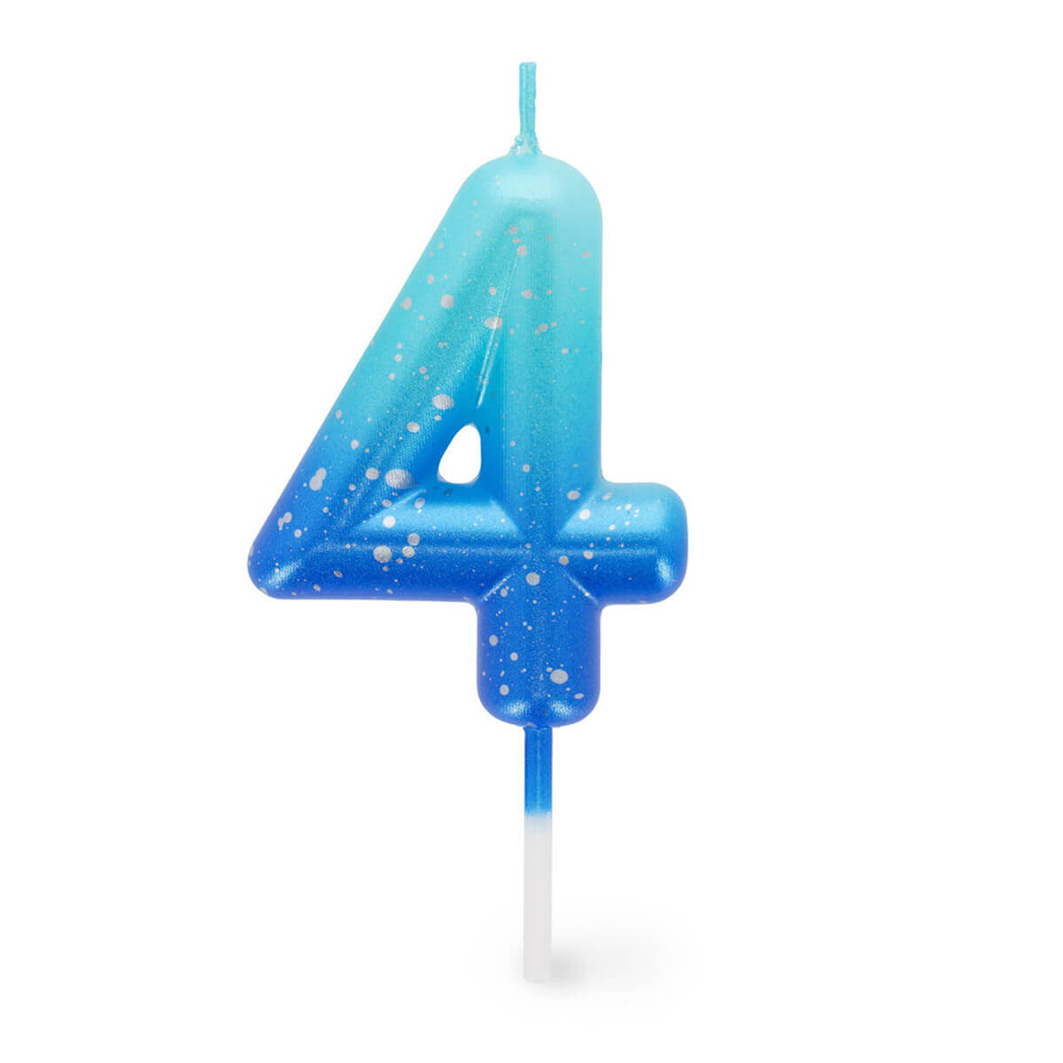 Happy Birthday Cake Candle Blue - Geburtstagskerze