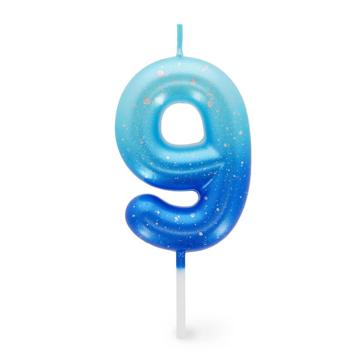 Happy Birthday Cake Candle Blue - Geburtstagskerze